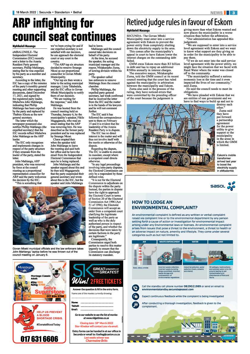 Ridge Times 18 March 2022 page 3