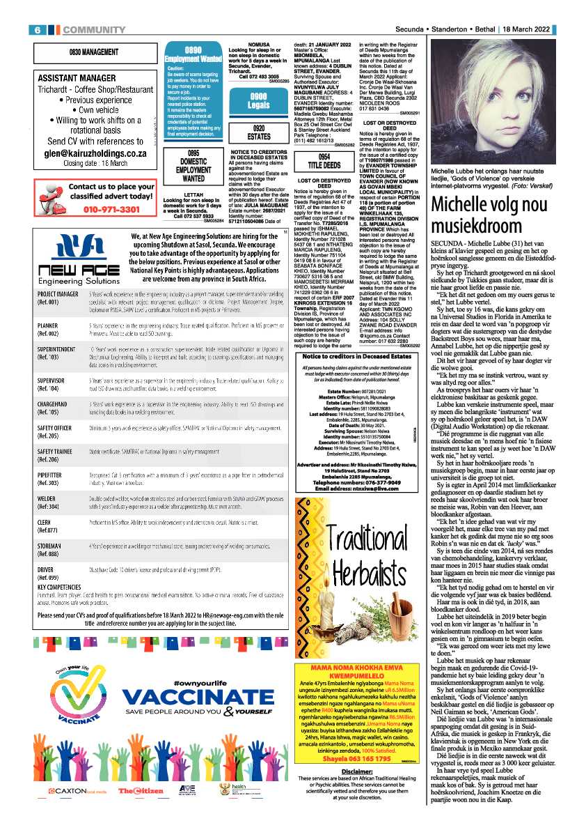 Ridge Times 18 March 2022 page 6