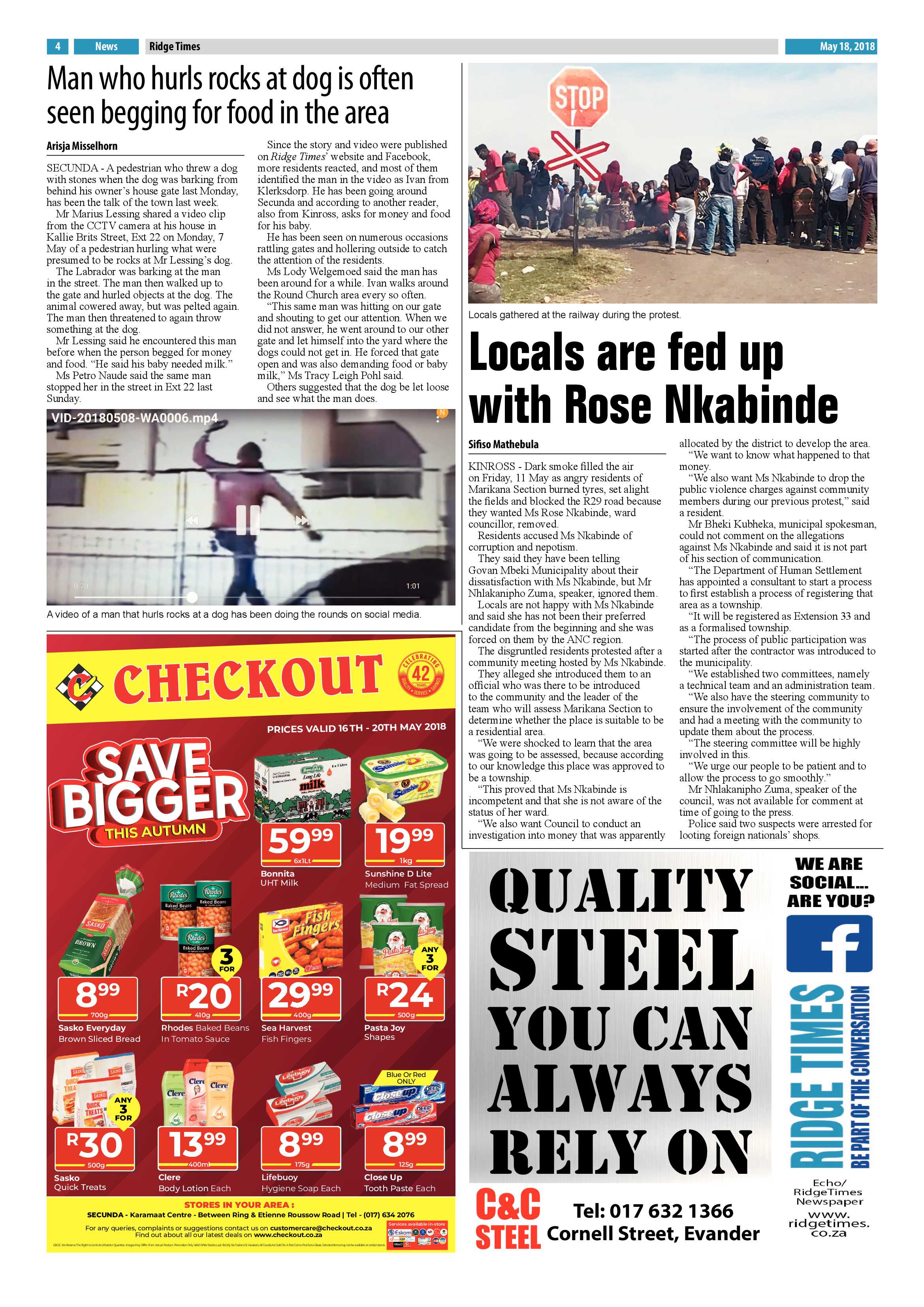 Ridge Times 18 May 2018 page 4