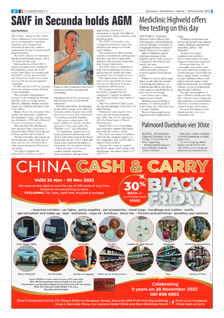 Ridge Times 18 Nov 2022 page 4