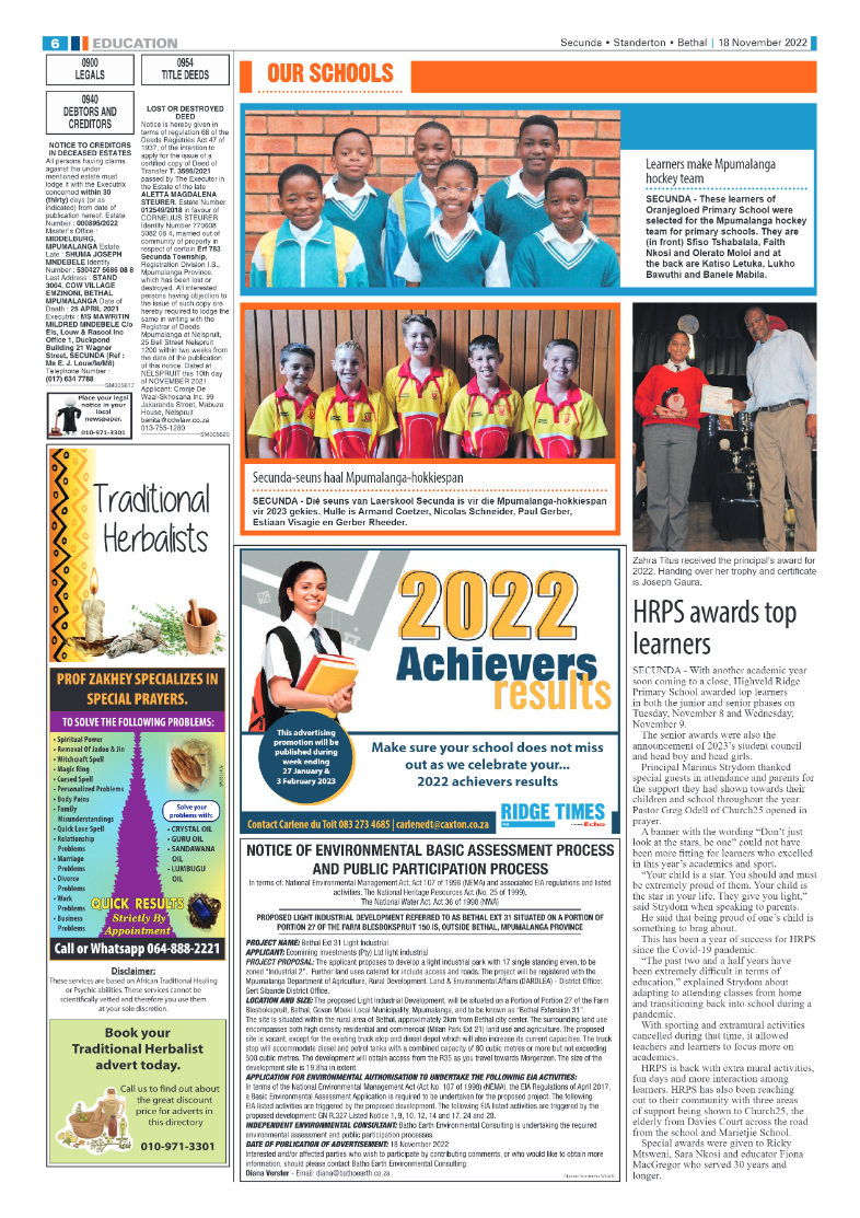 Ridge Times 18 Nov 2022 page 6