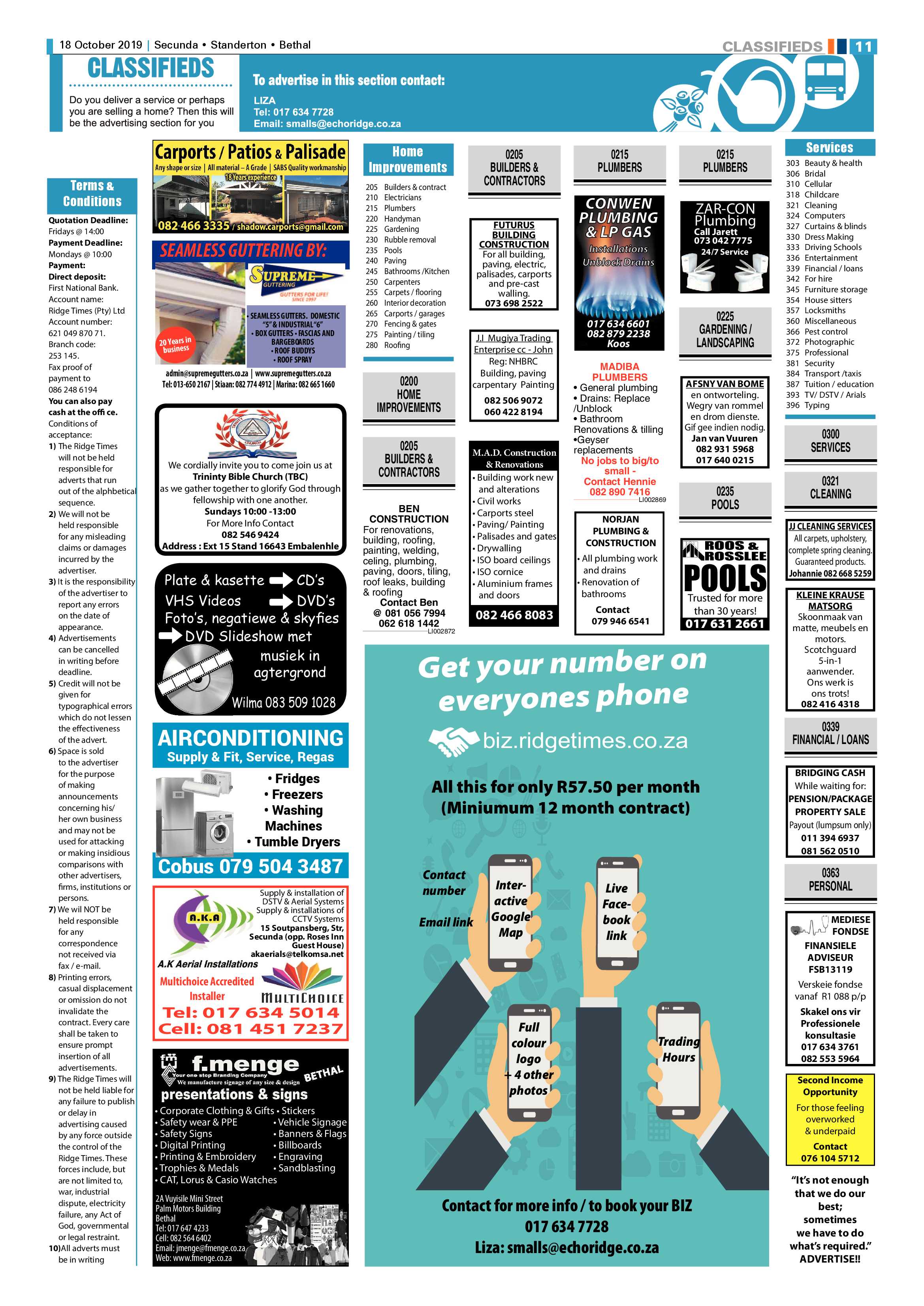 Ridge Times 18 October 2019 page 11