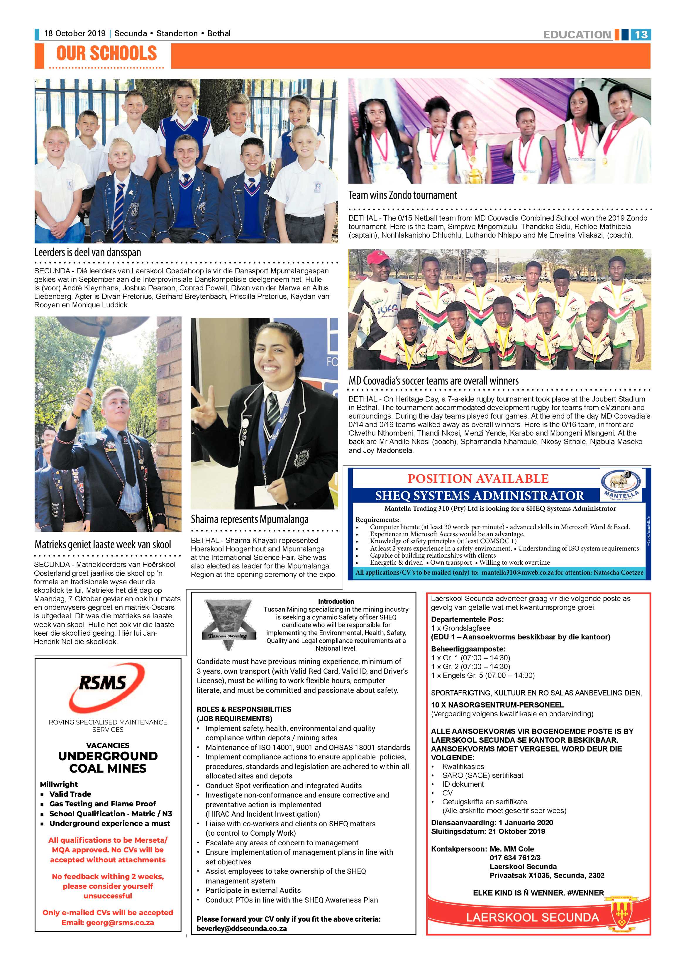 Ridge Times 18 October 2019 page 13