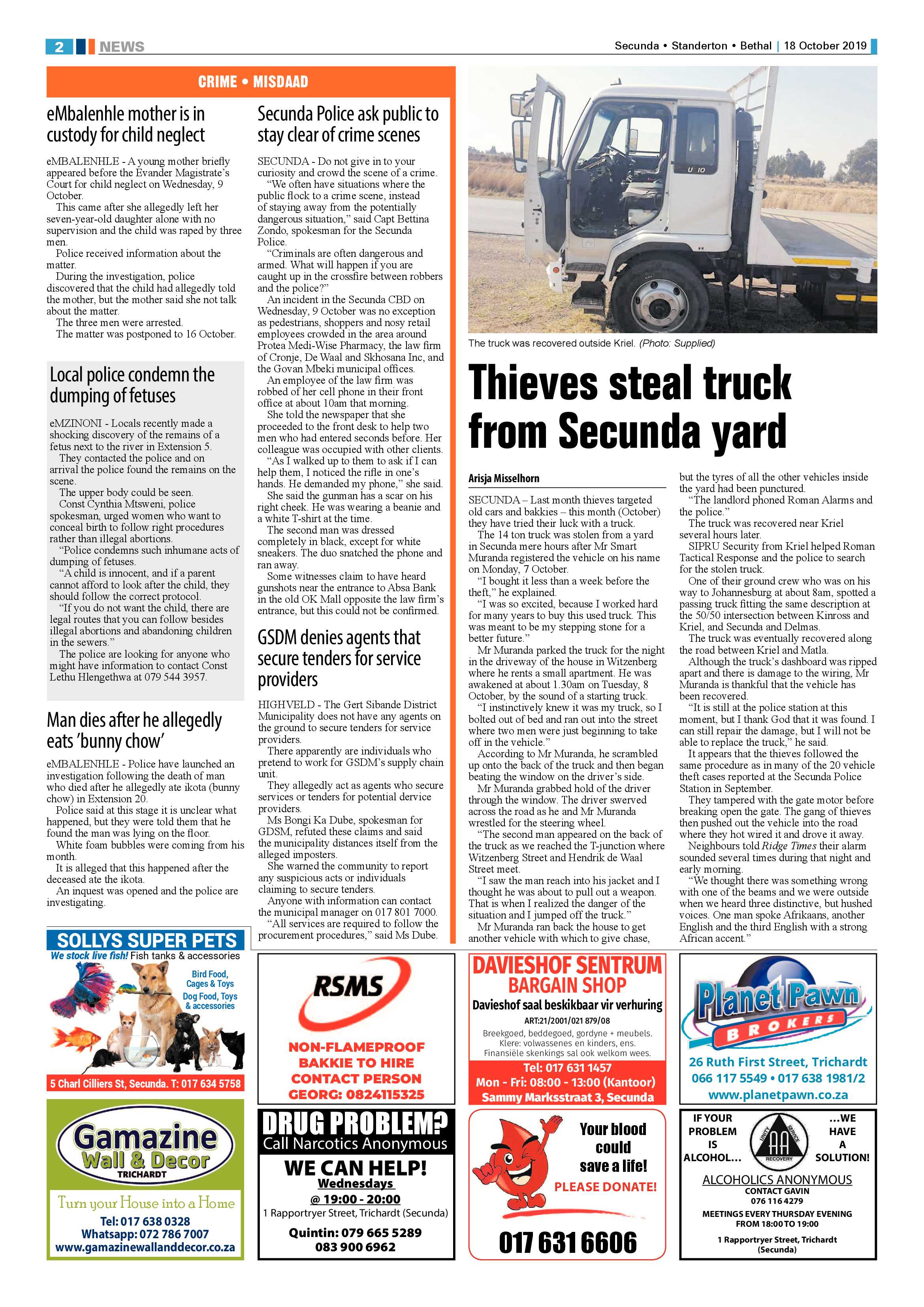 Ridge Times 18 October 2019 page 2