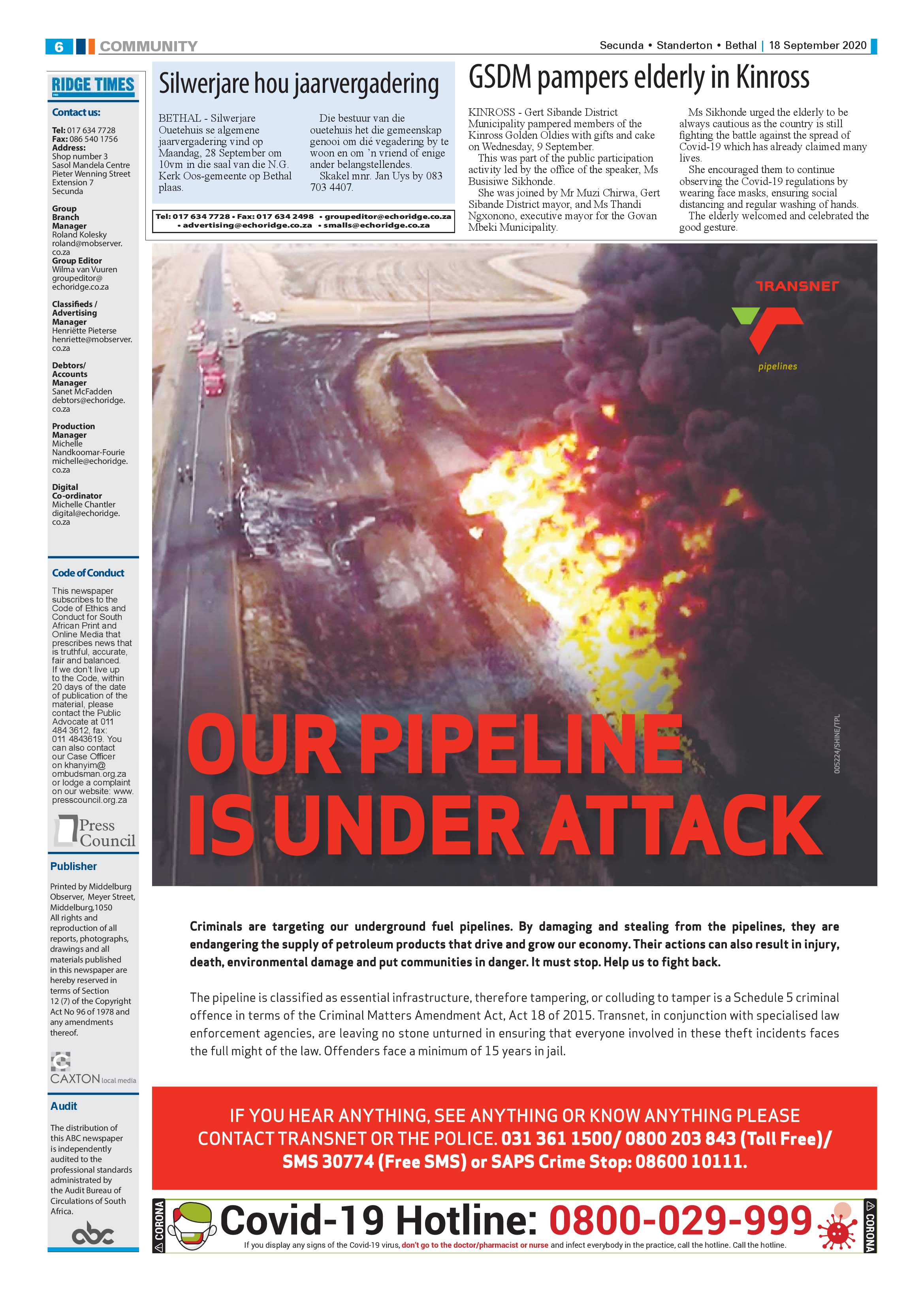 Ridge Times 18 September 2020 page 6