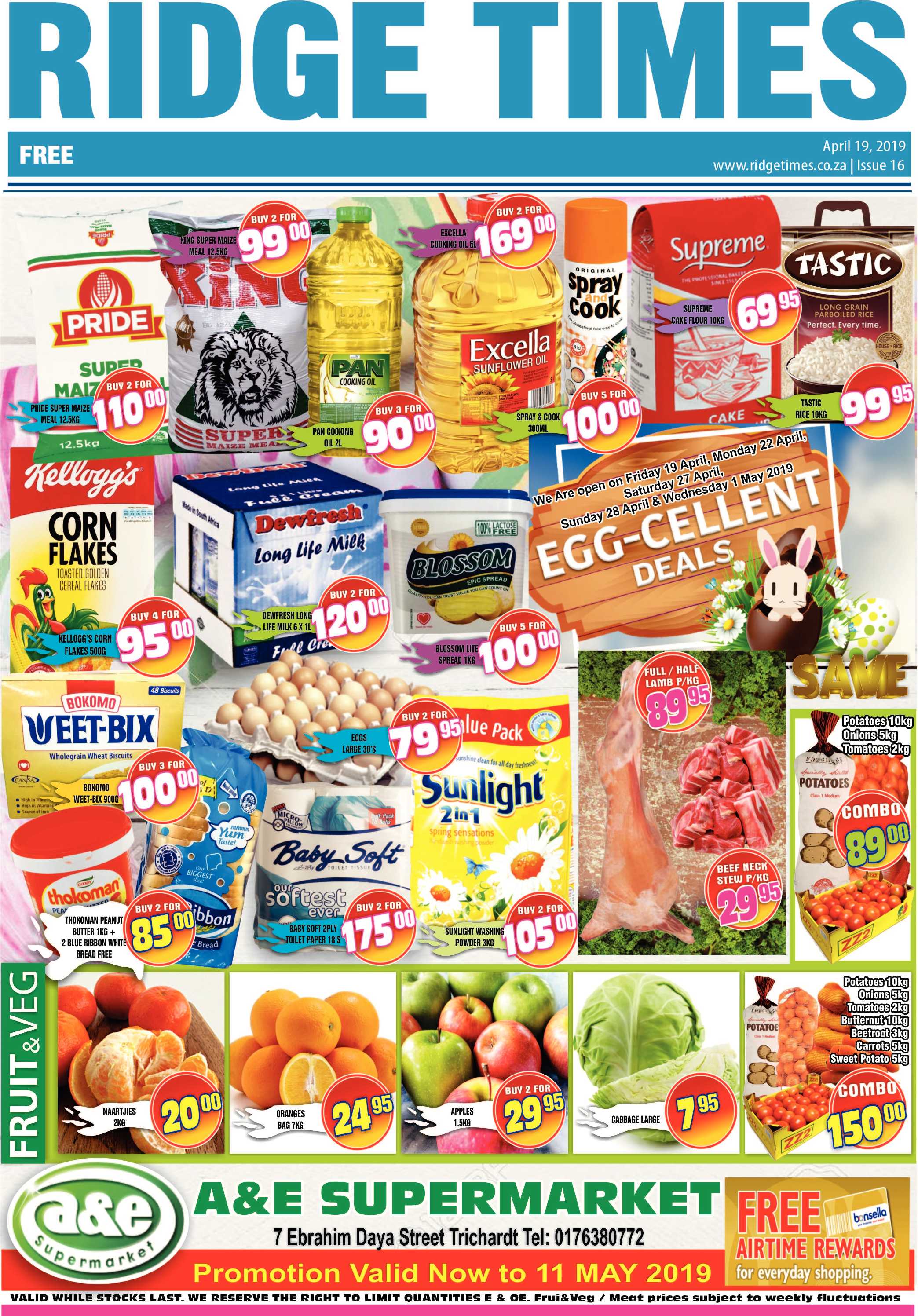 Ridge Times 19 April 2019 page 1