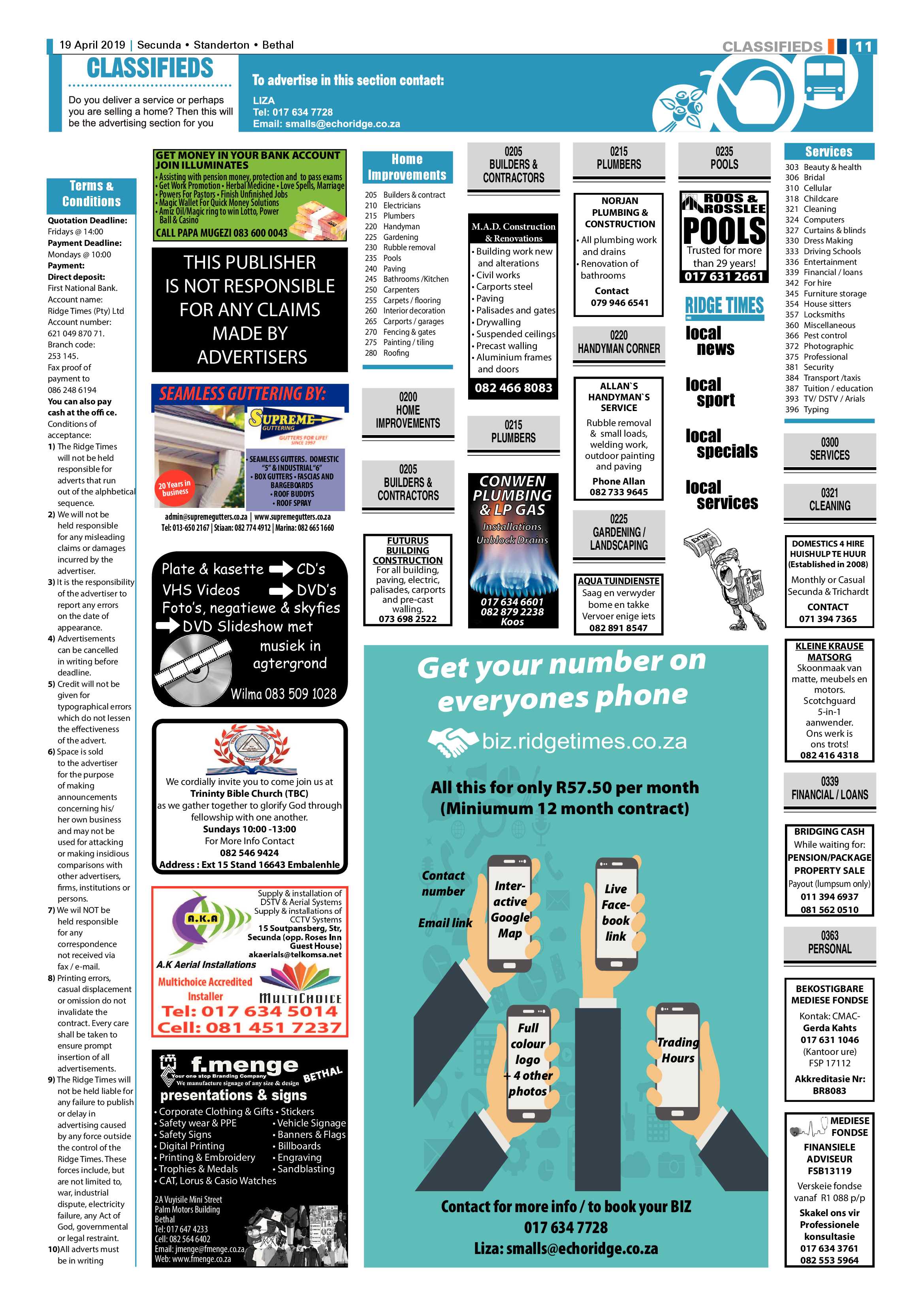 Ridge Times 19 April 2019 page 13
