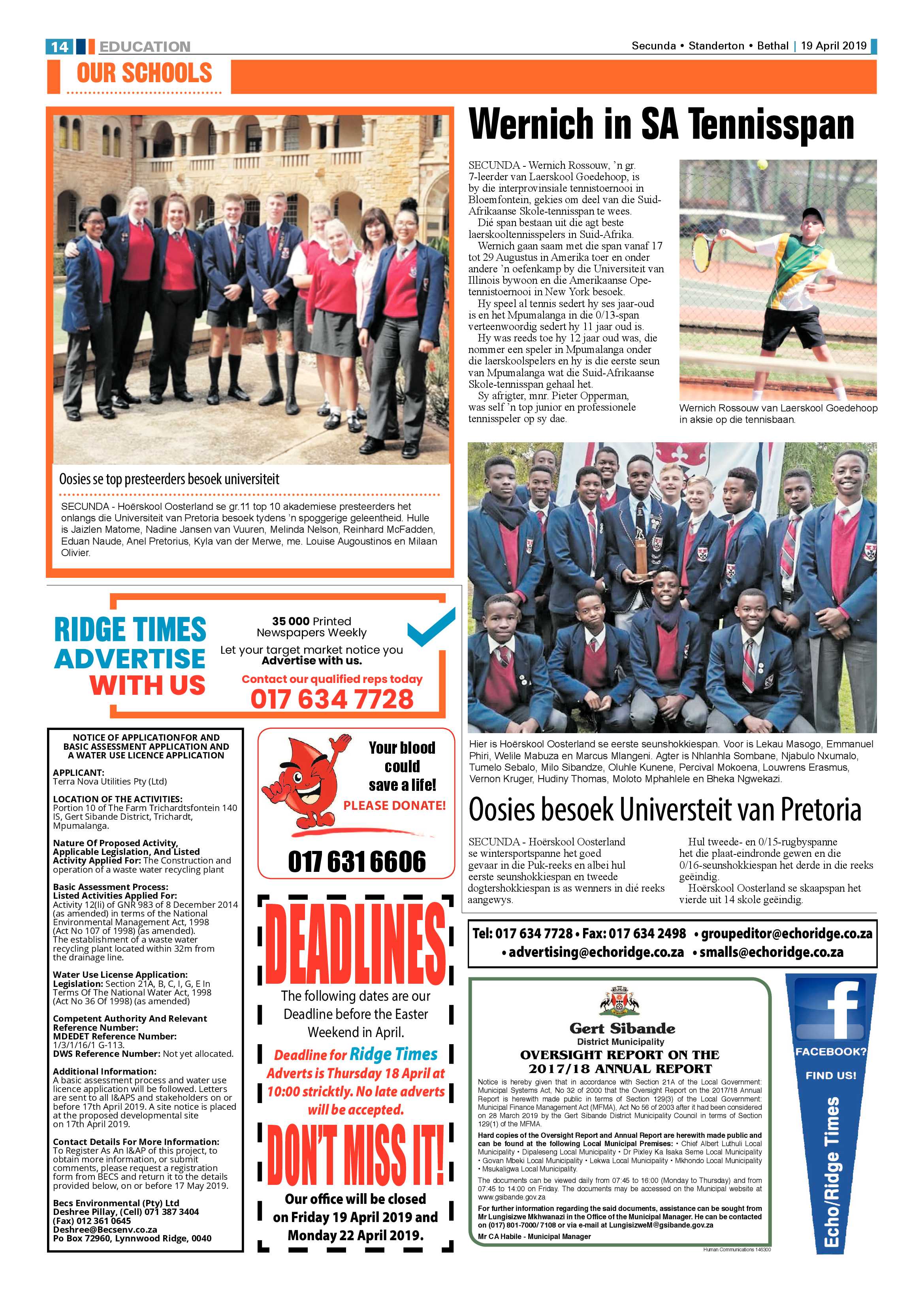 Ridge Times 19 April 2019 page 16