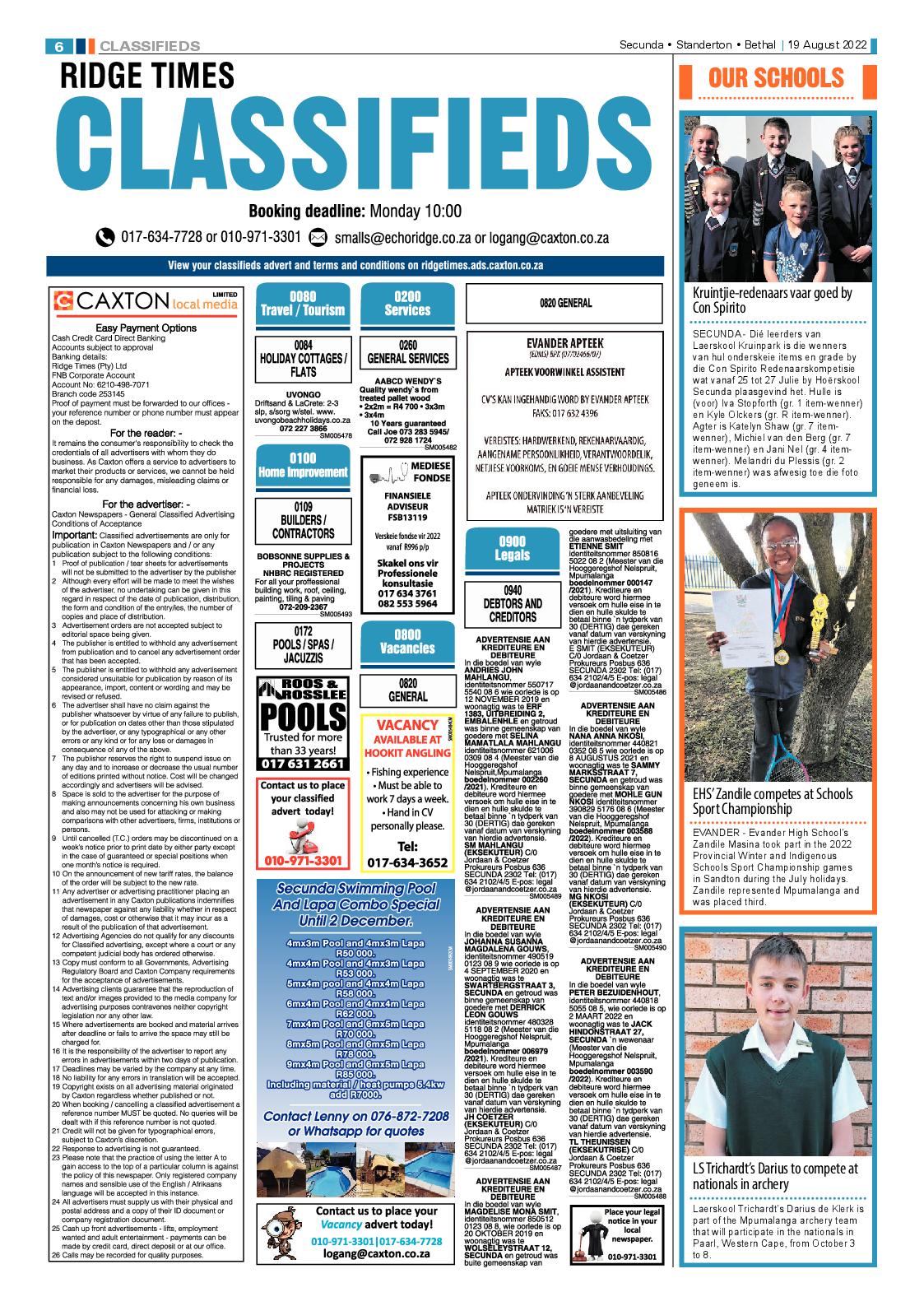 Ridge Times 19 August 2022 page 6