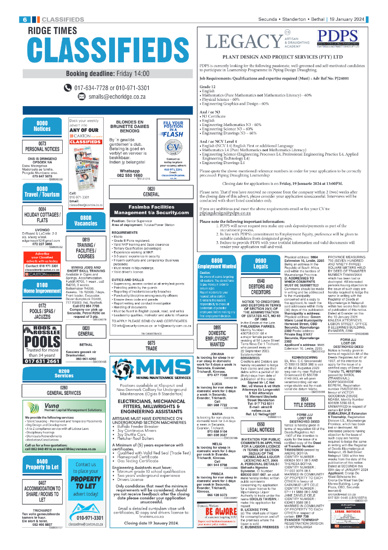Ridge Times 19 January 2024 page 6
