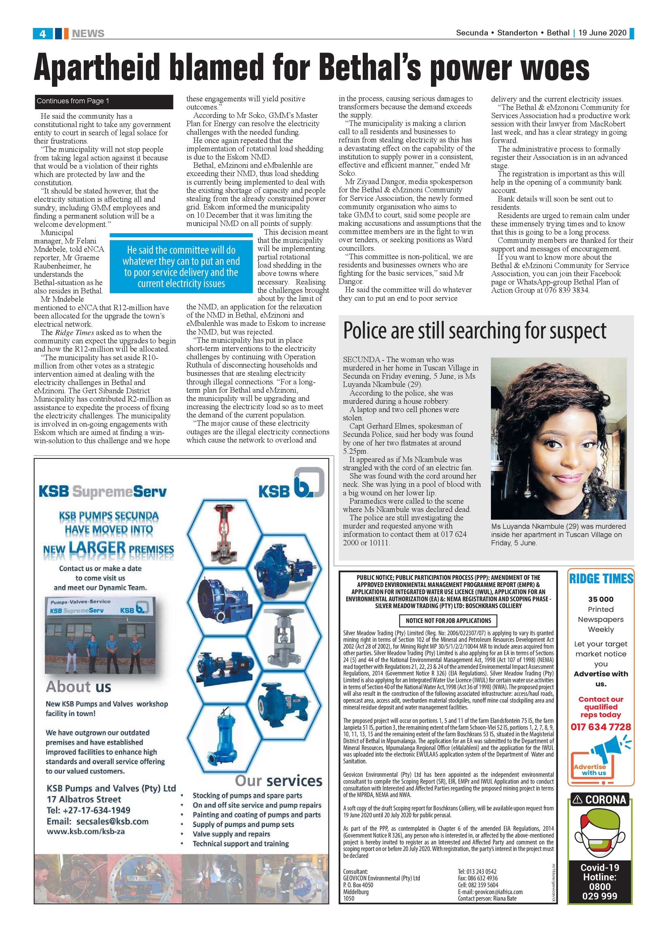 Ridge Times 19 June 2020 page 6