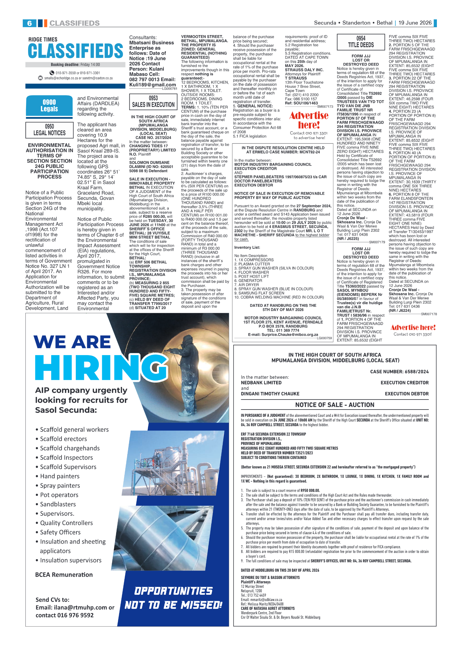 Ridge Times 19 June 2026 page 6