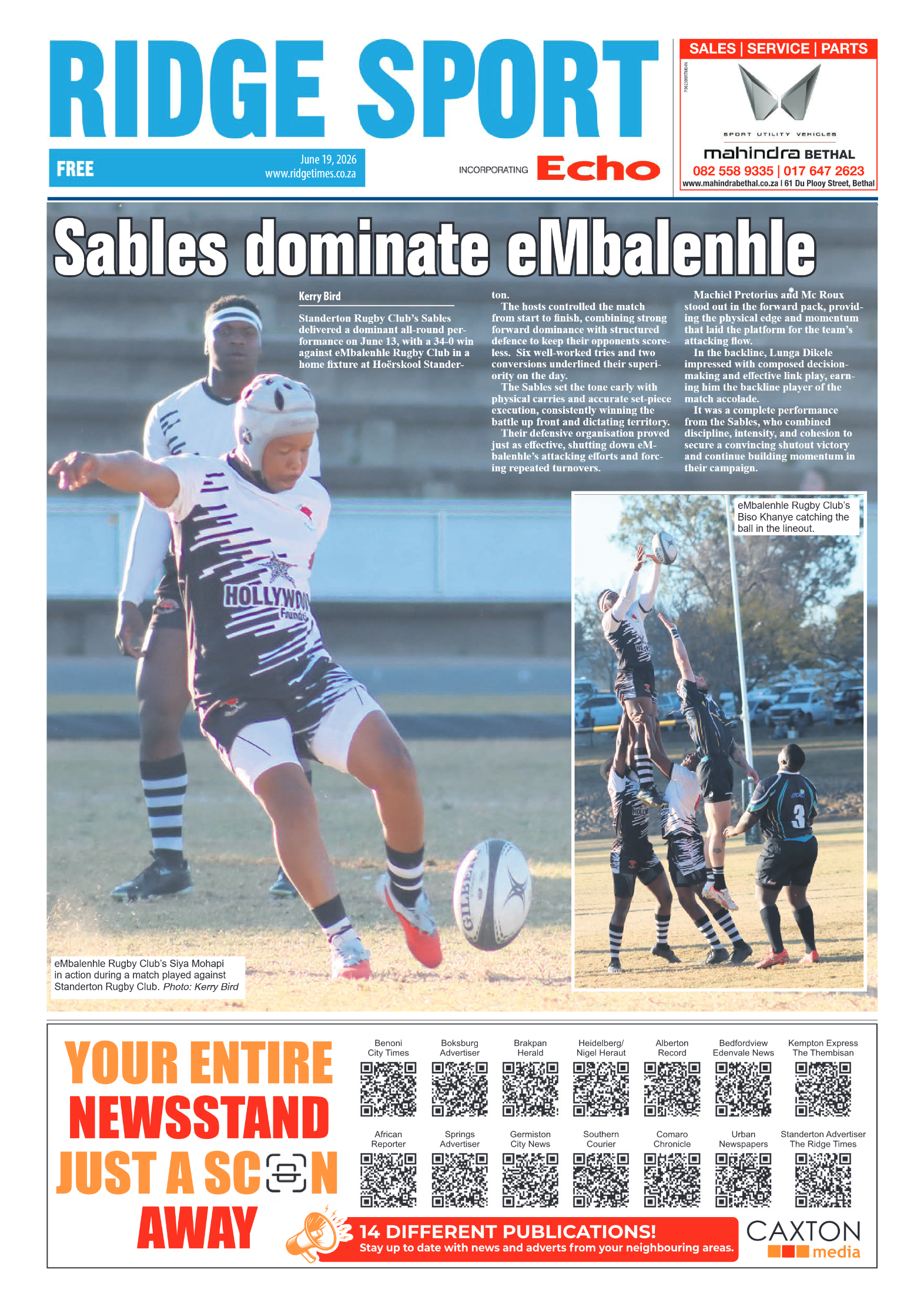 Ridge Times 19 June 2026 page 8