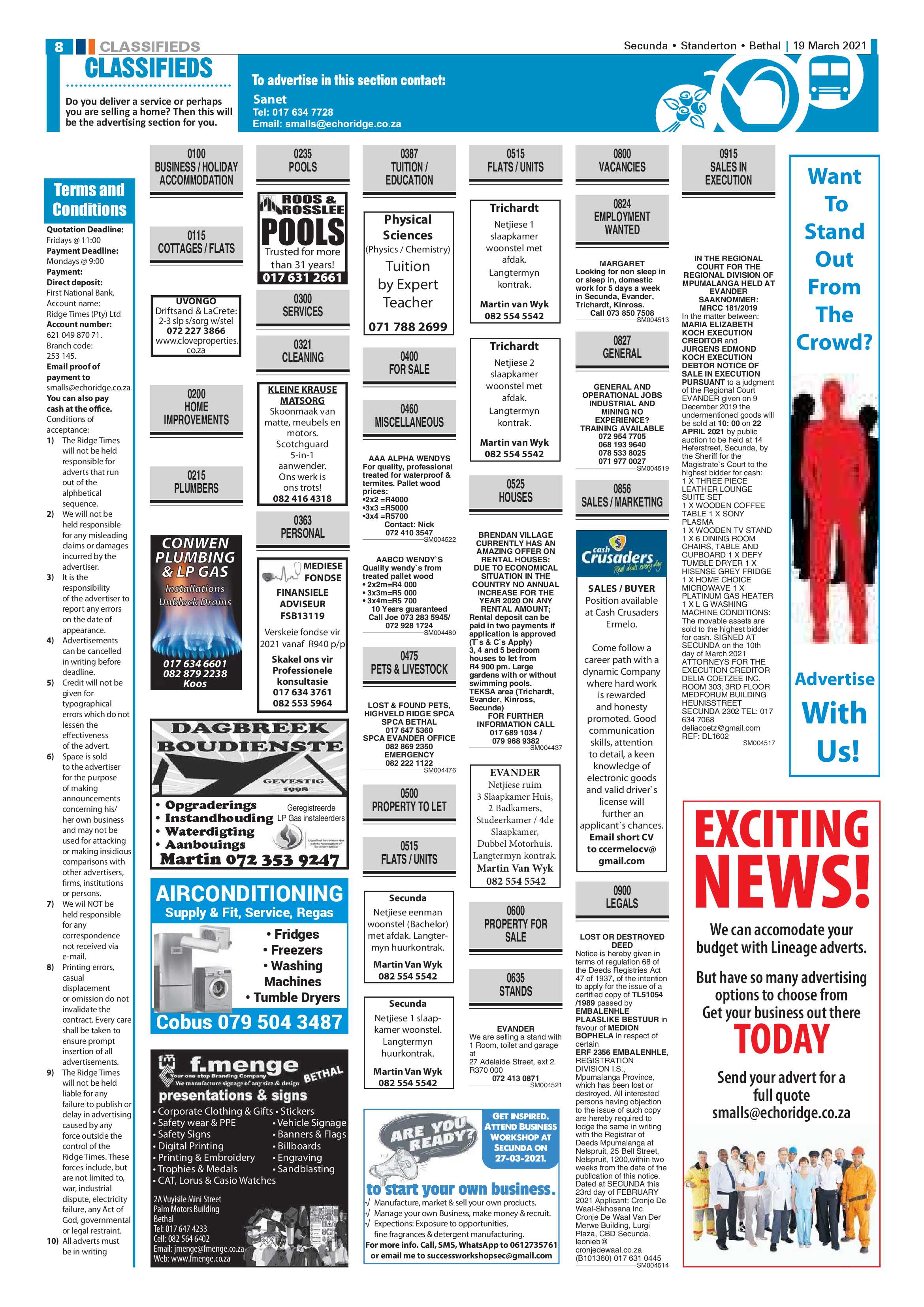 Ridge Times 19 March 2021 page 10