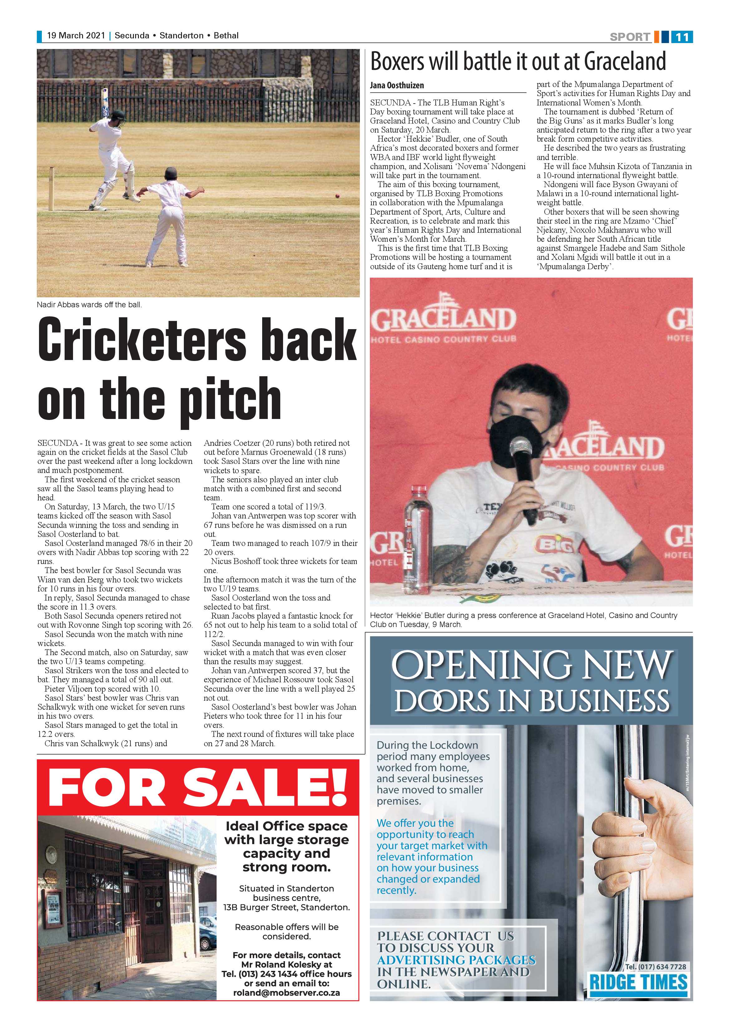Ridge Times 19 March 2021 page 13