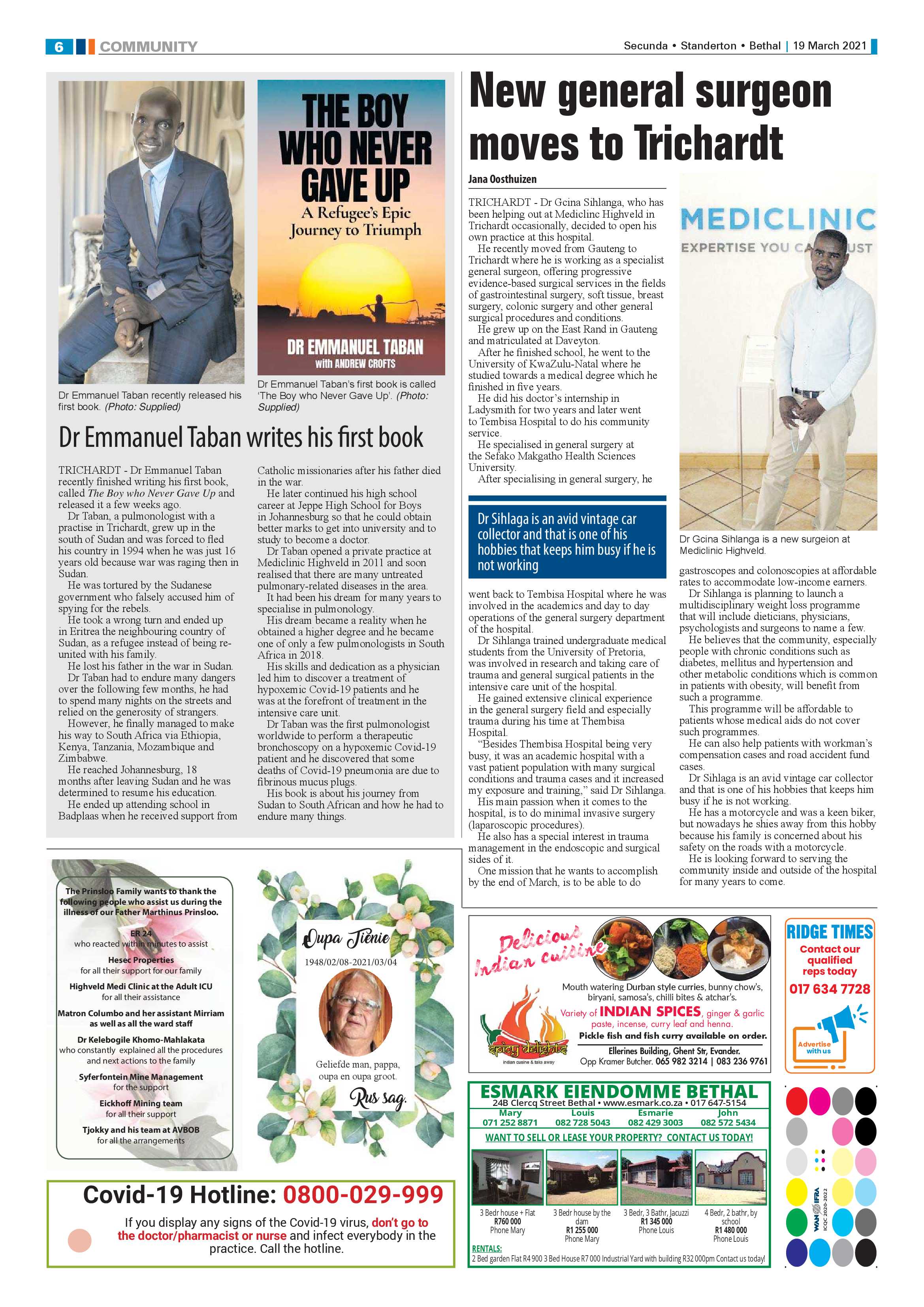 Ridge Times 19 March 2021 page 8