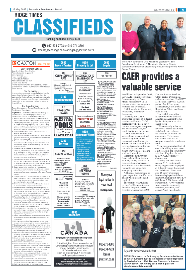 Ridge Times 19 May 2023 page 9