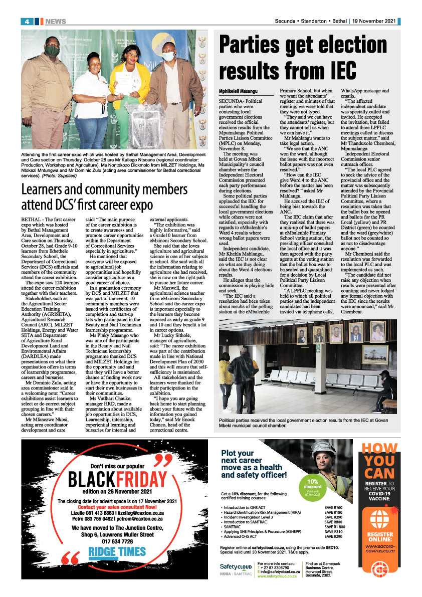 Ridge Times 19 November 2021 page 4