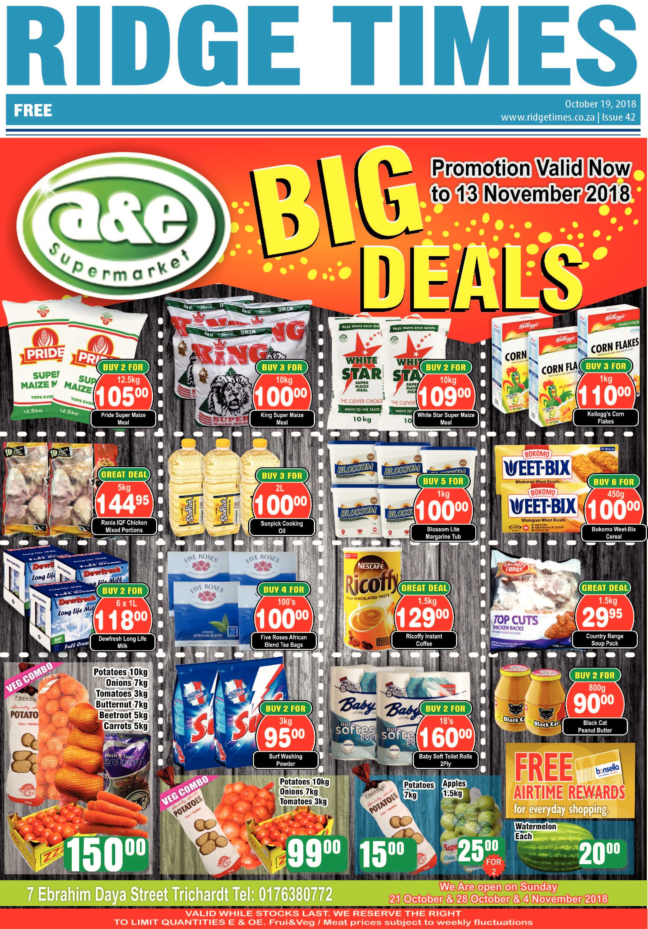 Ridge Times 19 October 2018 page 1