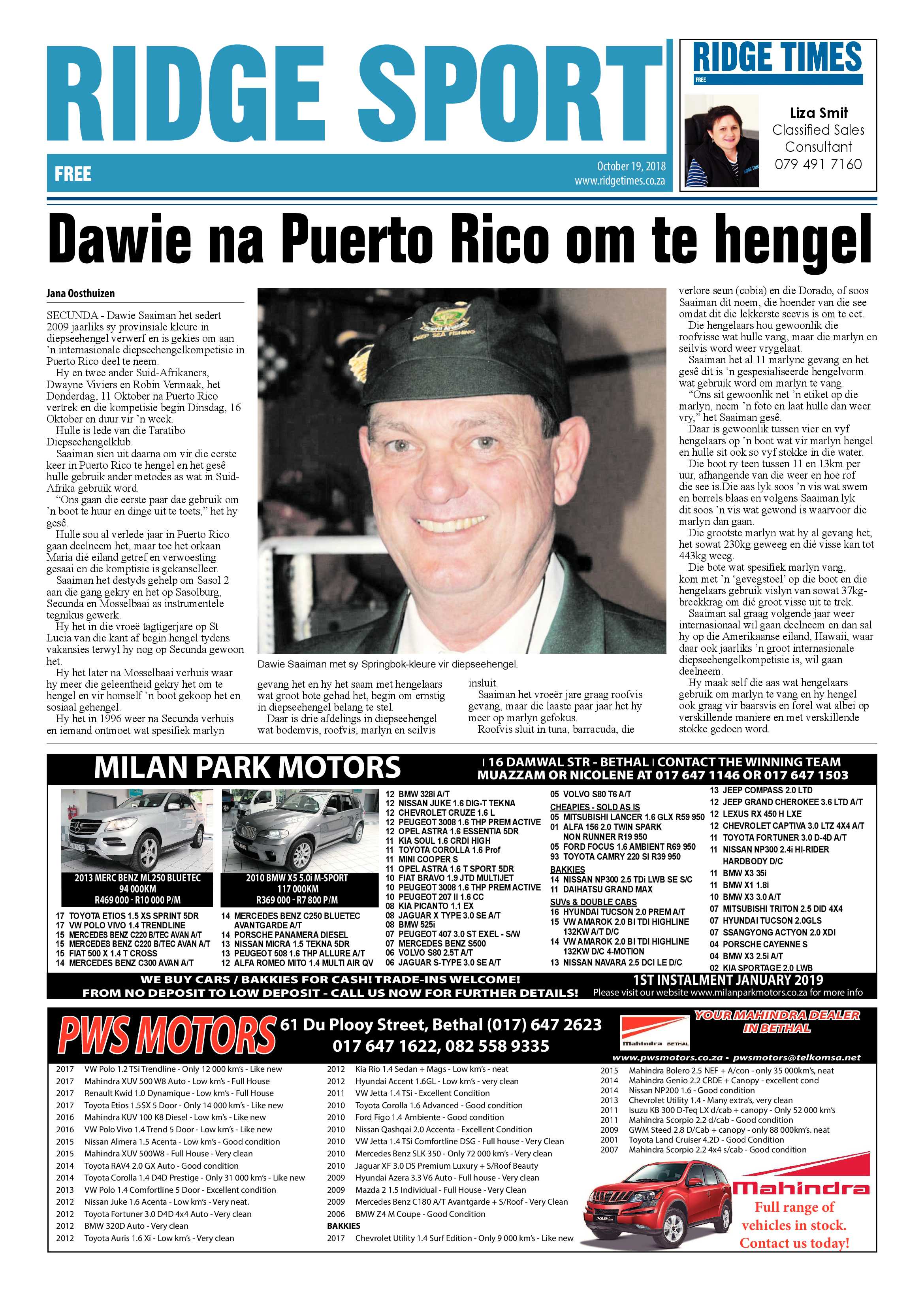 Ridge Times 19 October 2018 page 21