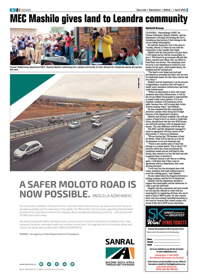 Ridge Times 1 April 2022 page 4