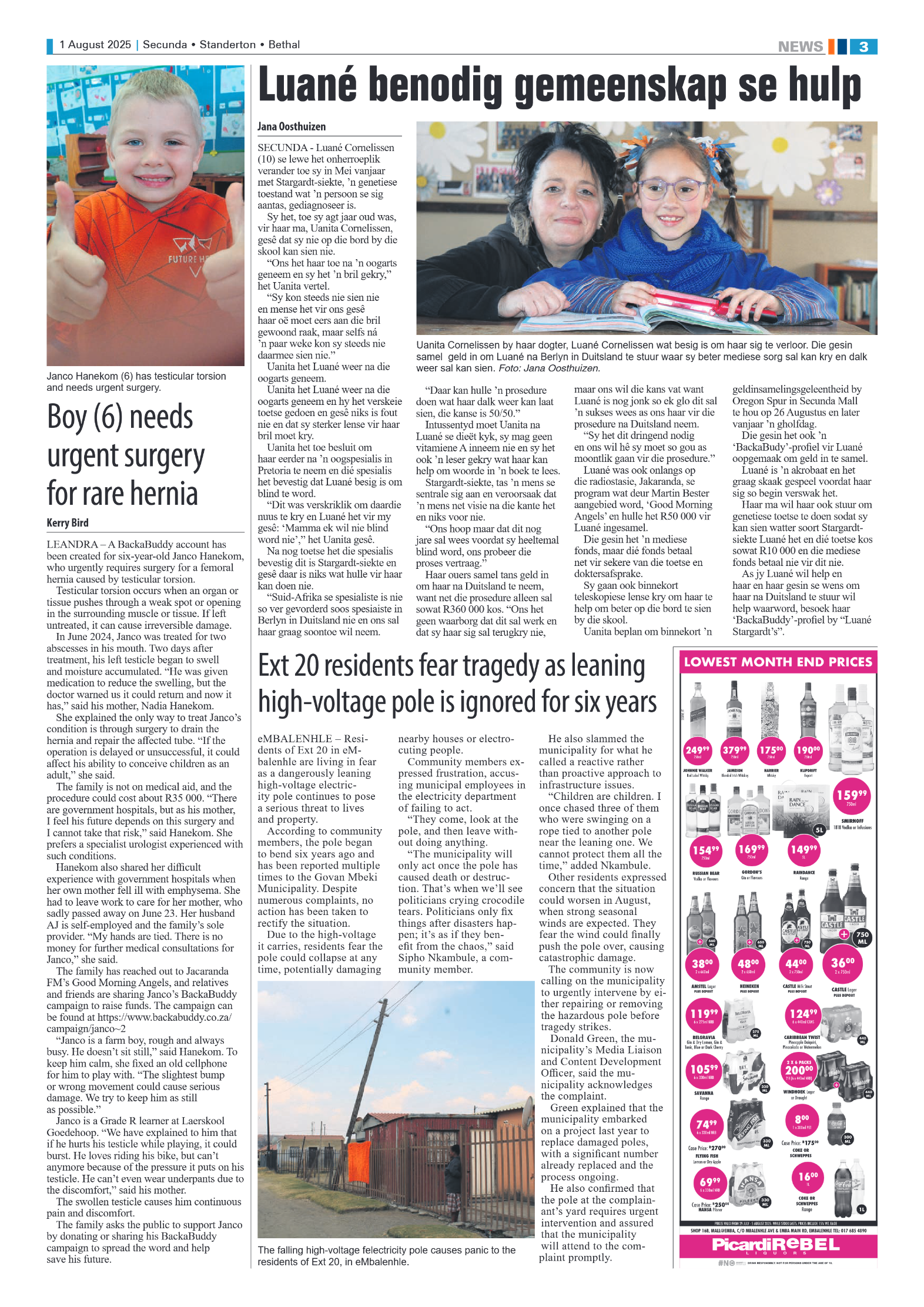 Ridge Times 1 August 2025 page 3