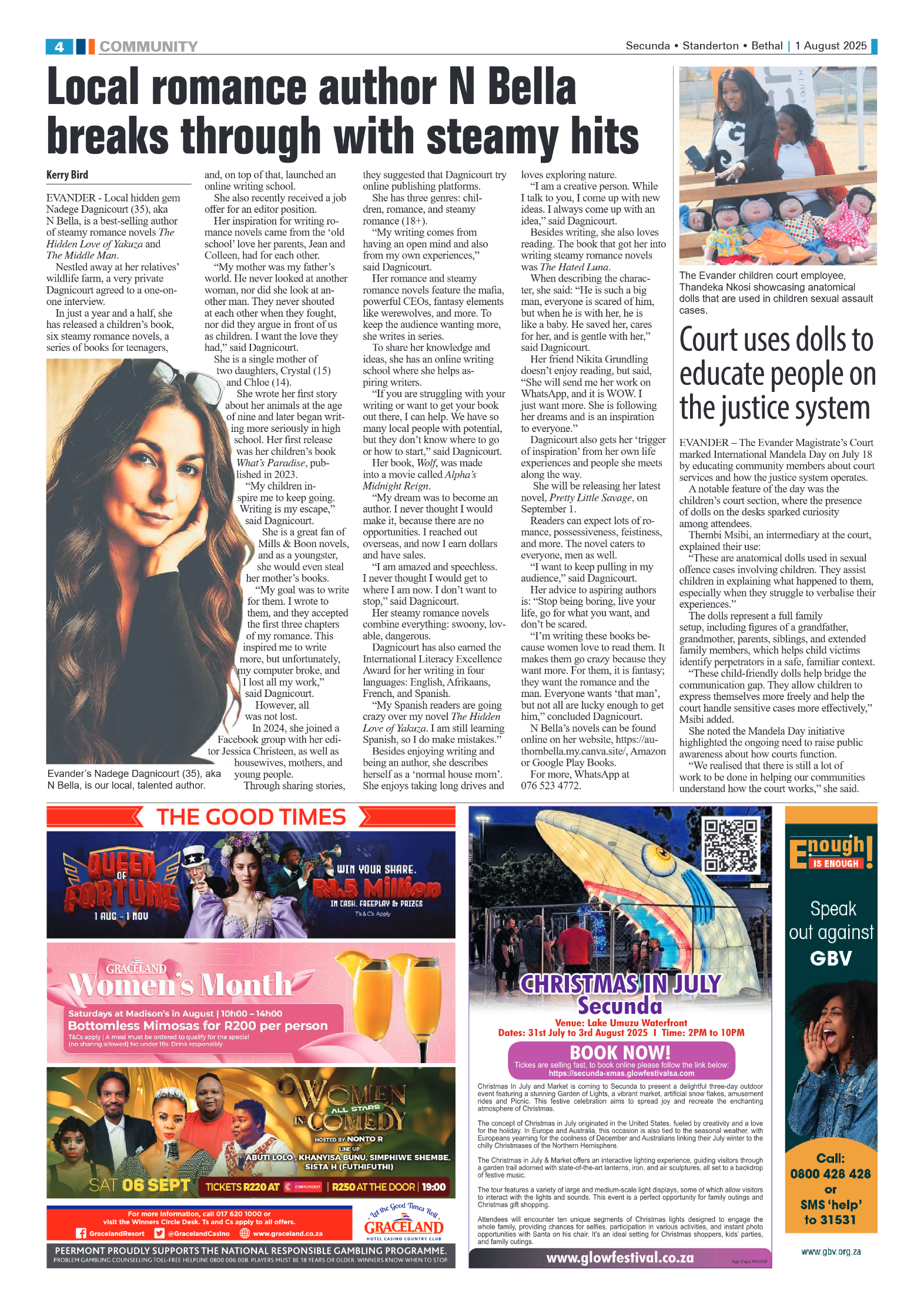 Ridge Times 1 August 2025 page 4