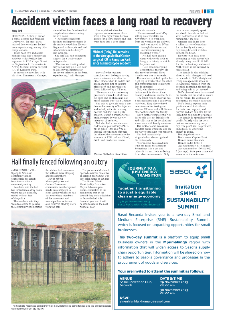 Ridge Times 1 December 2023 page 3
