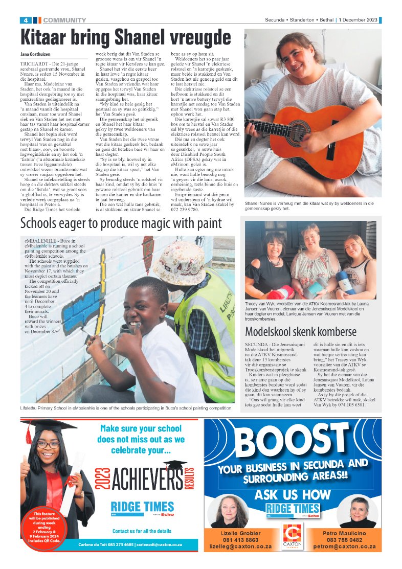 Ridge Times 1 December 2023 page 4