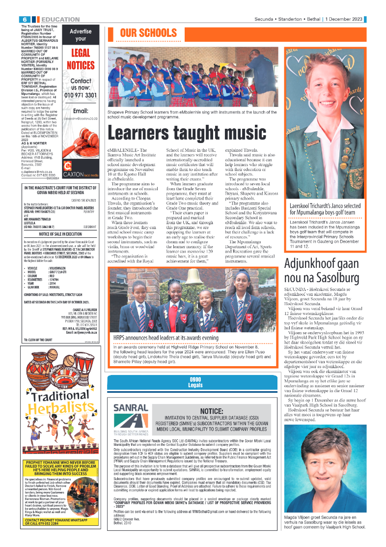 Ridge Times 1 December 2023 page 6
