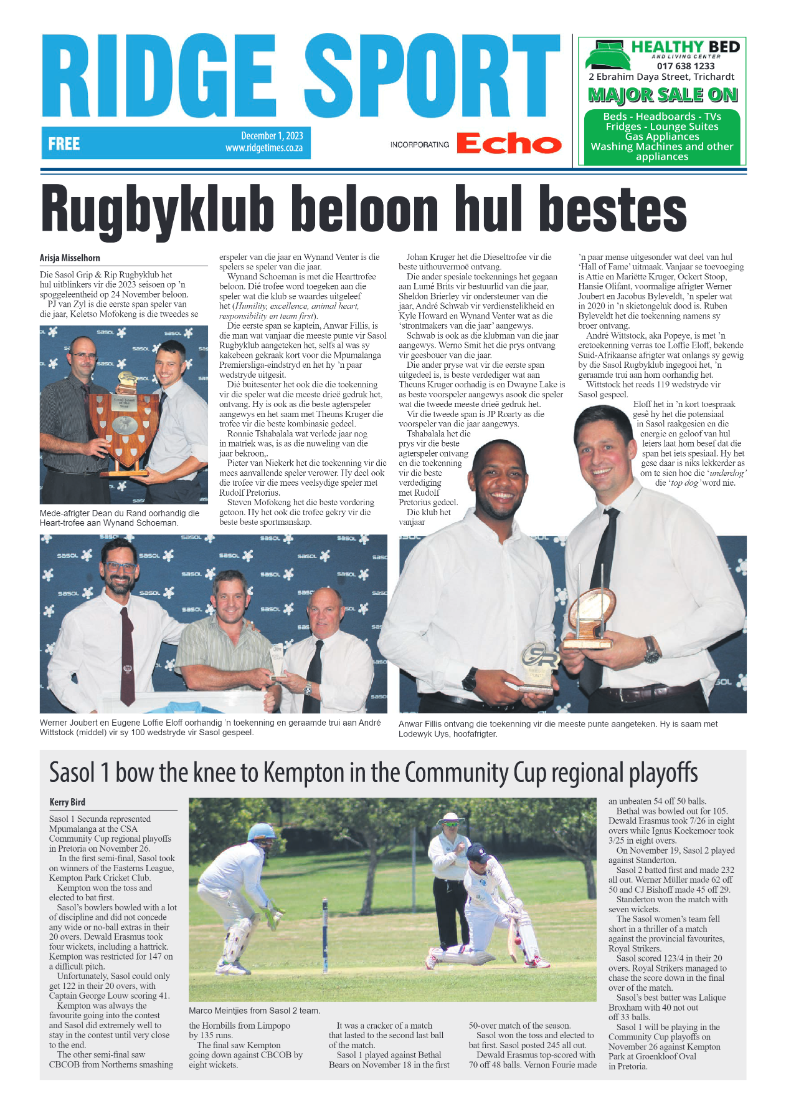Ridge Times 1 December 2023 page 8