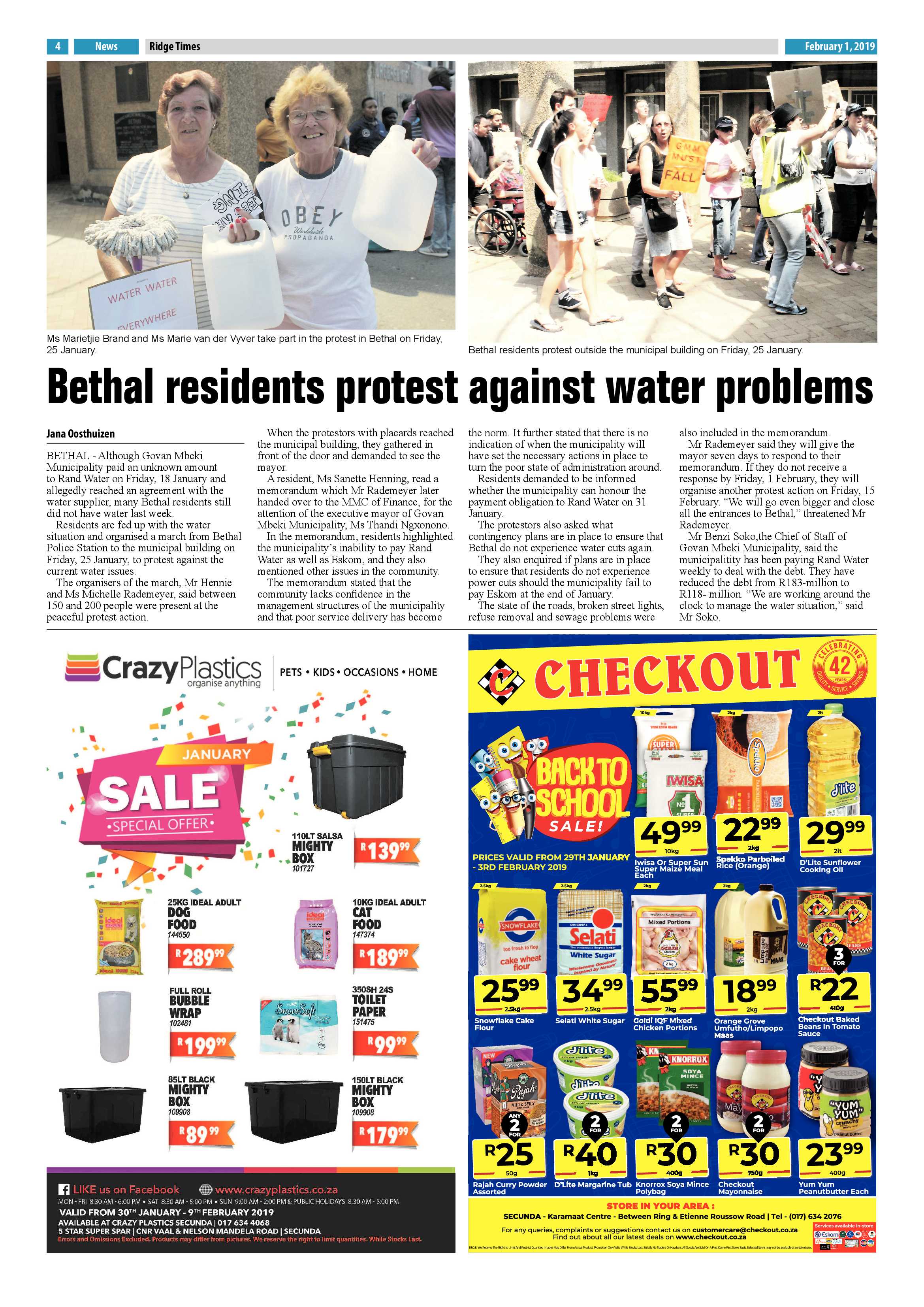 Ridge Times 1 February 2019 page 4
