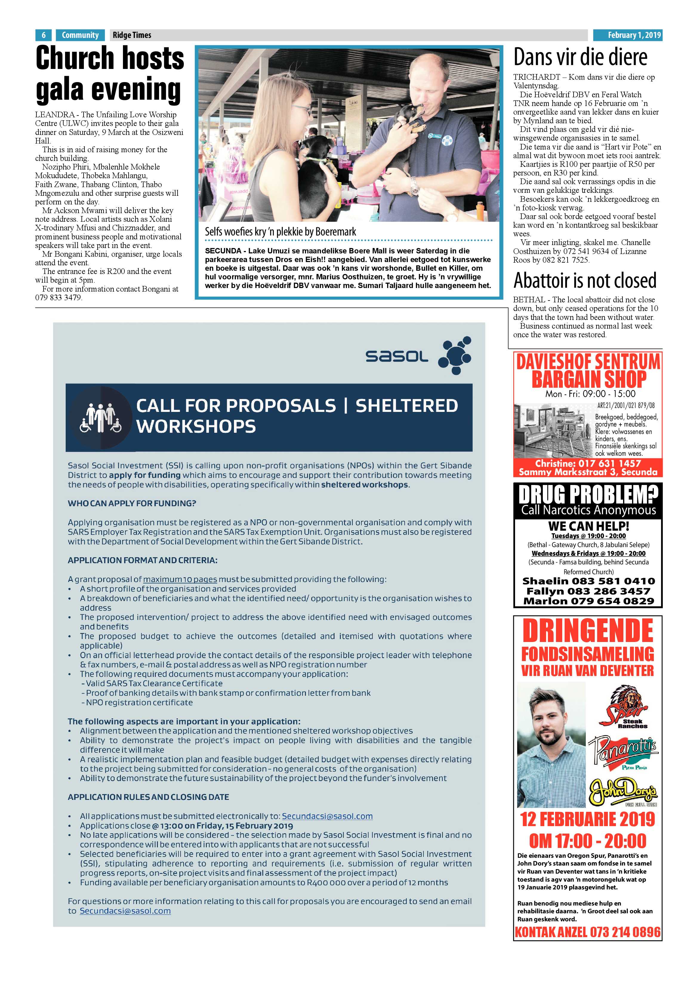 Ridge Times 1 February 2019 page 6