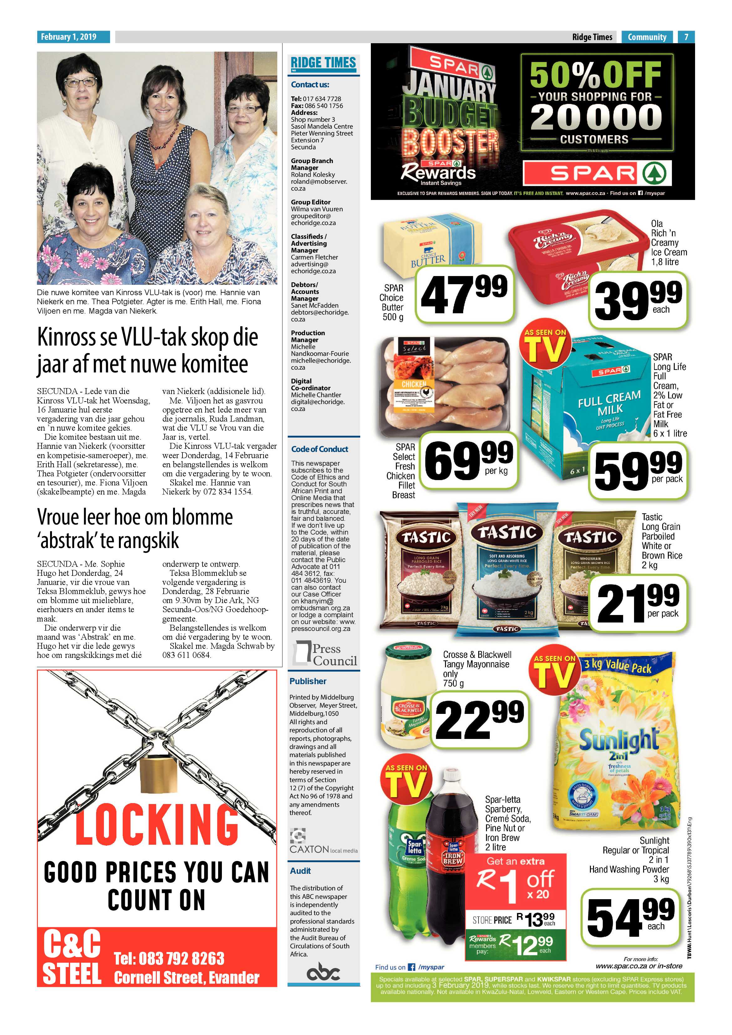 Ridge Times 1 February 2019 page 7