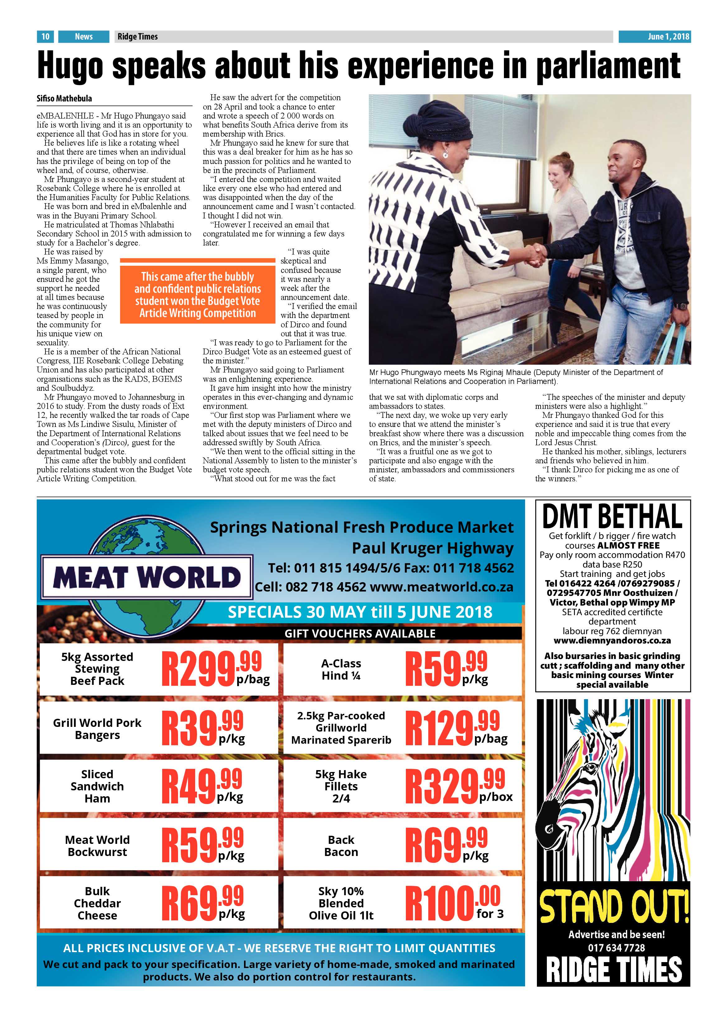 Ridge Times 1 June 2018 page 10