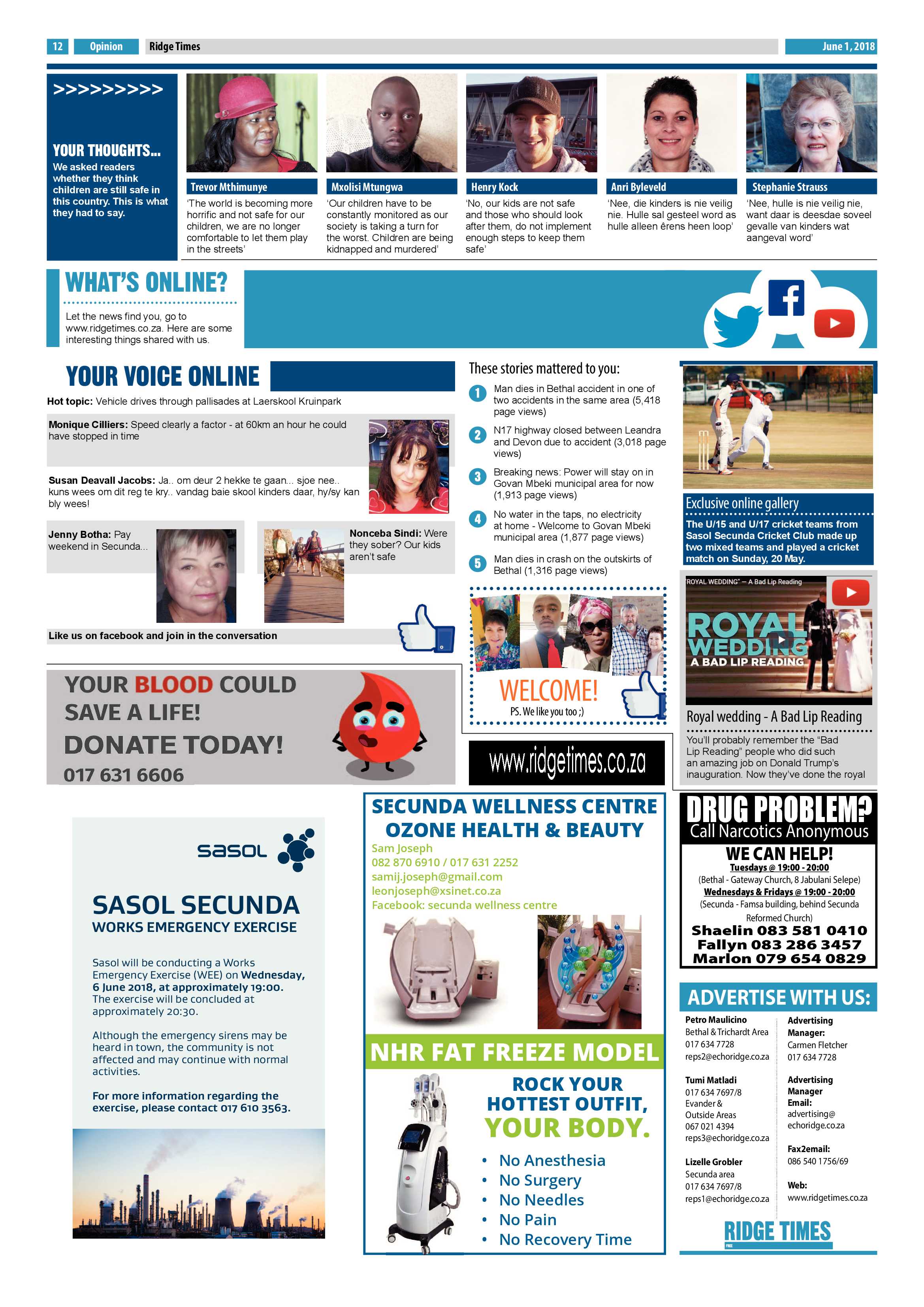 Ridge Times 1 June 2018 page 12
