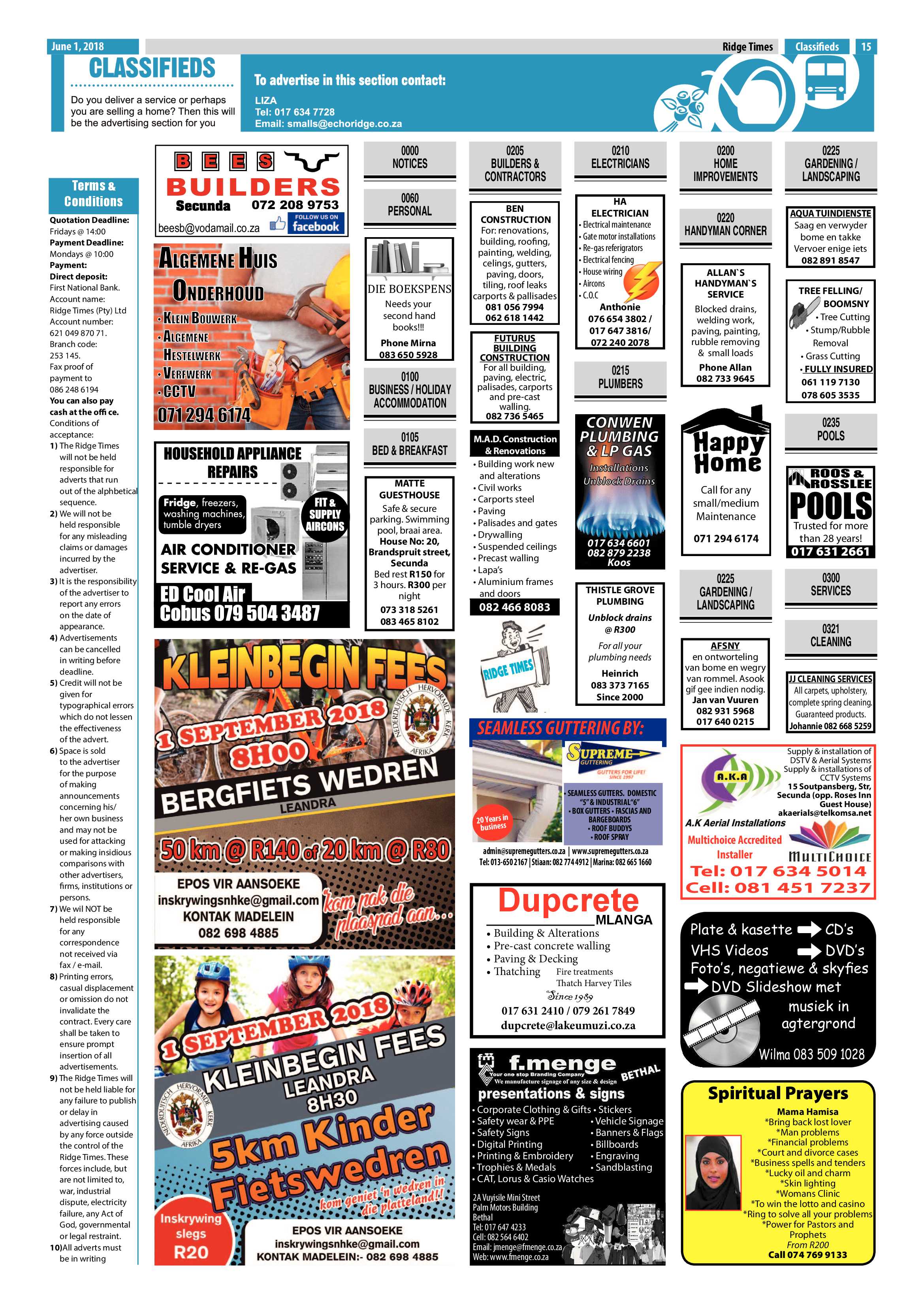 Ridge Times 1 June 2018 page 15