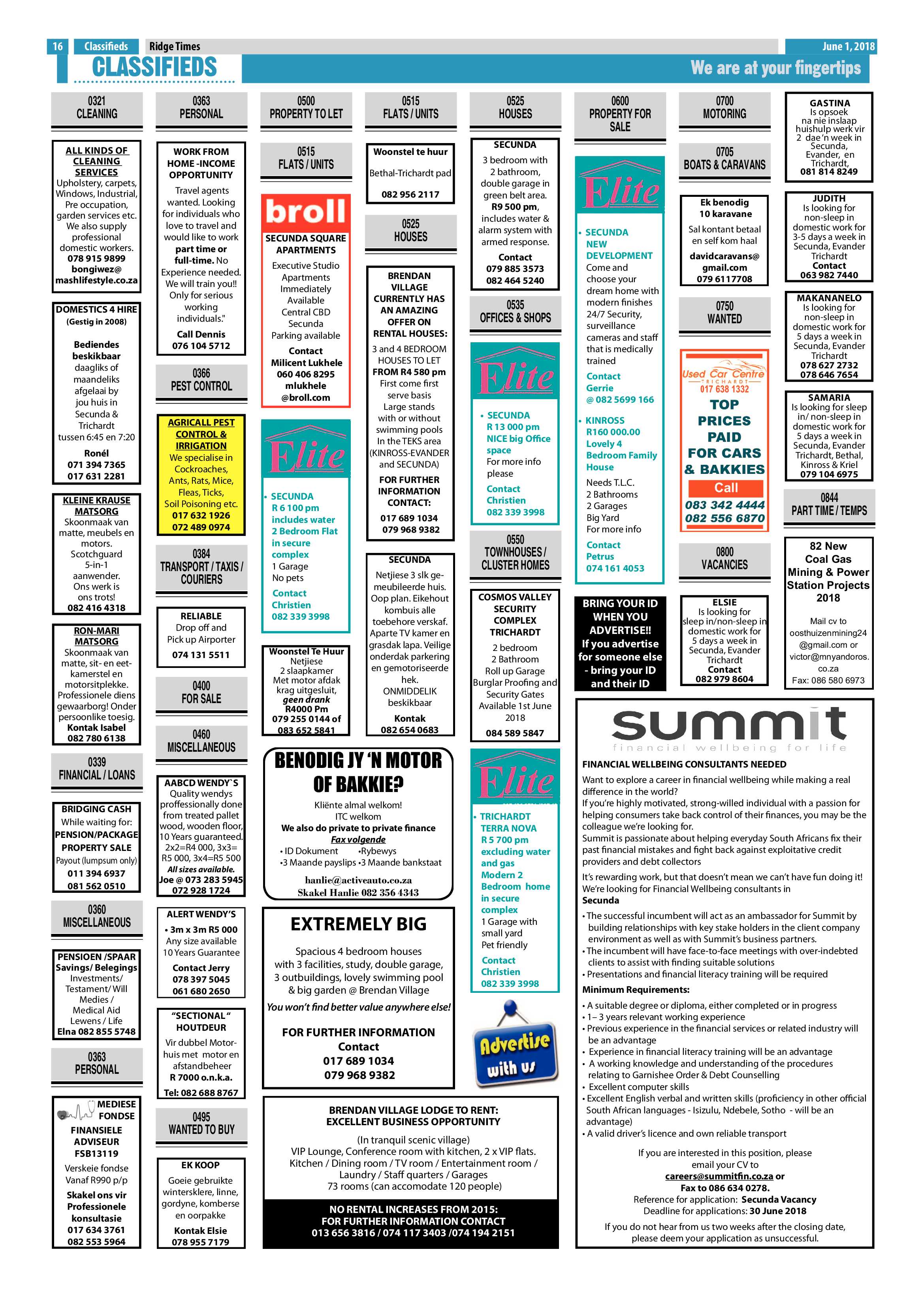 Ridge Times 1 June 2018 page 16