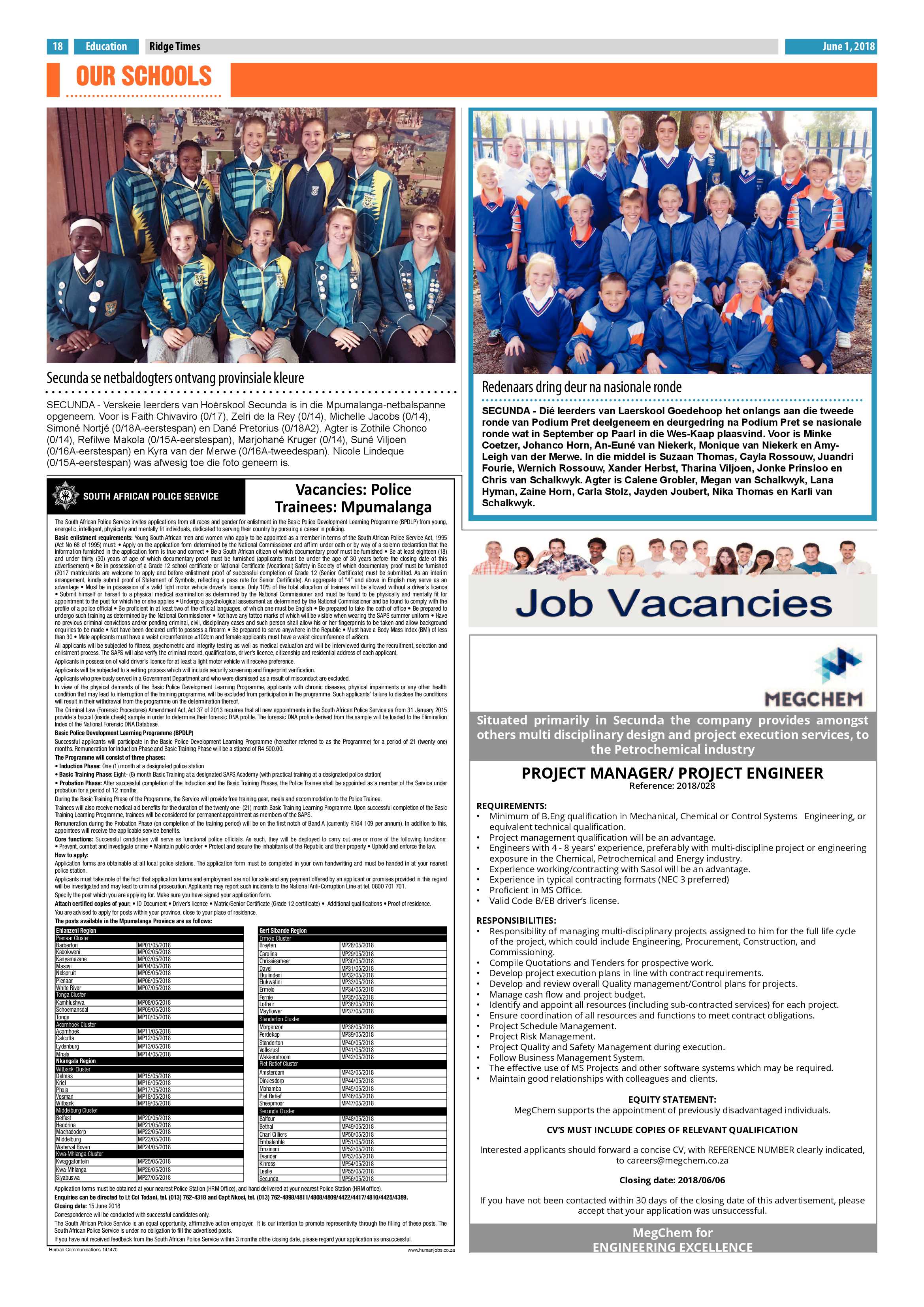 Ridge Times 1 June 2018 page 18