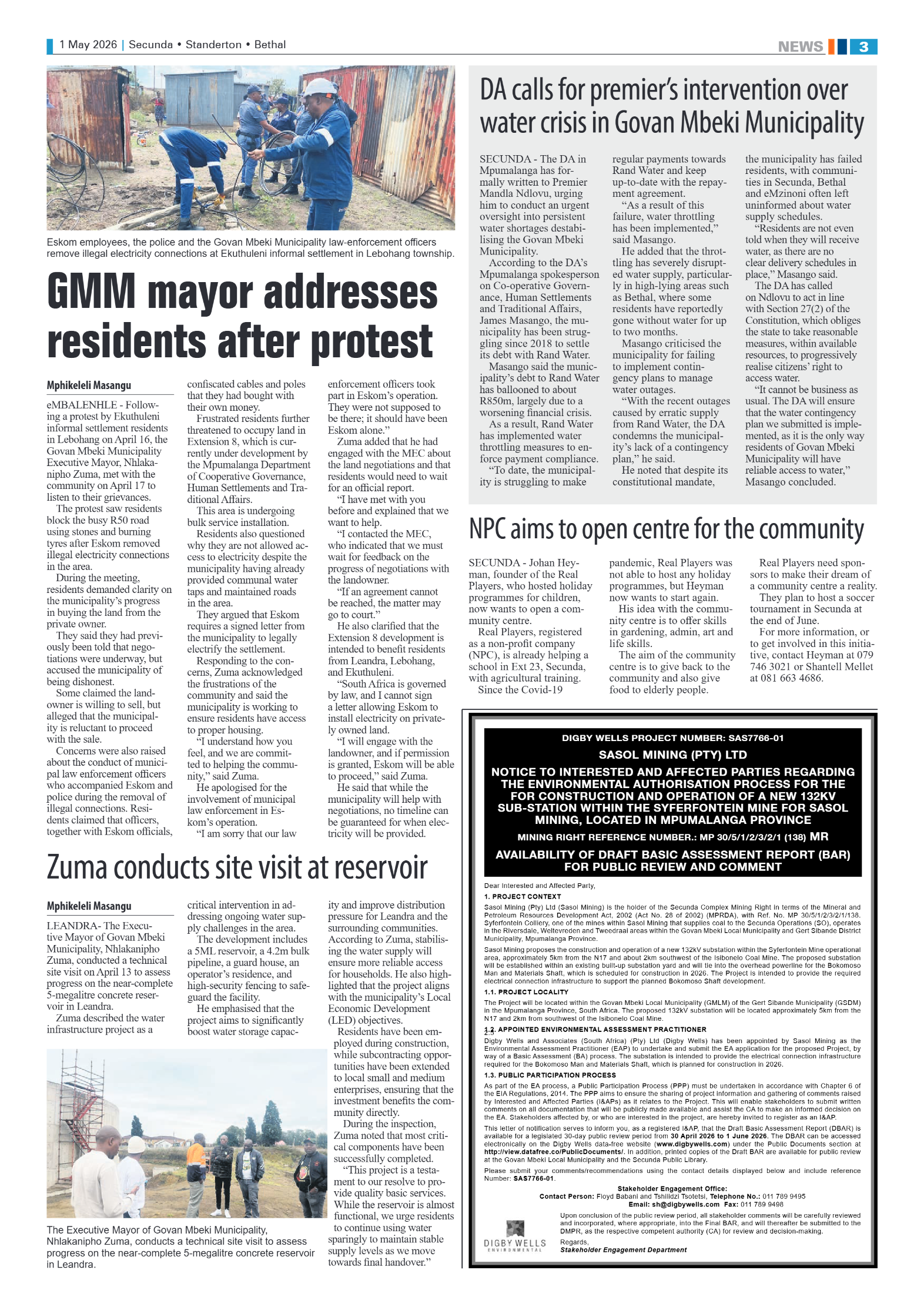 Ridge Times 1 May 2026 page 3
