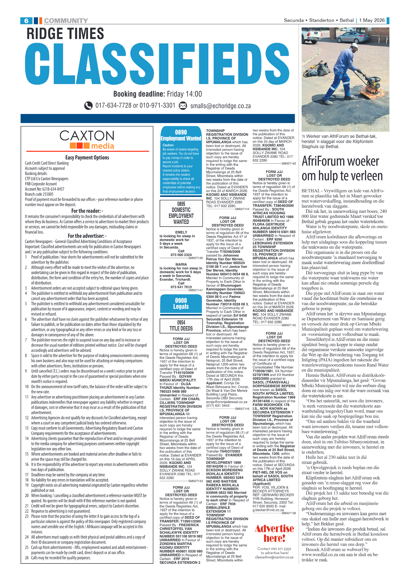 Ridge Times 1 May 2026 page 6