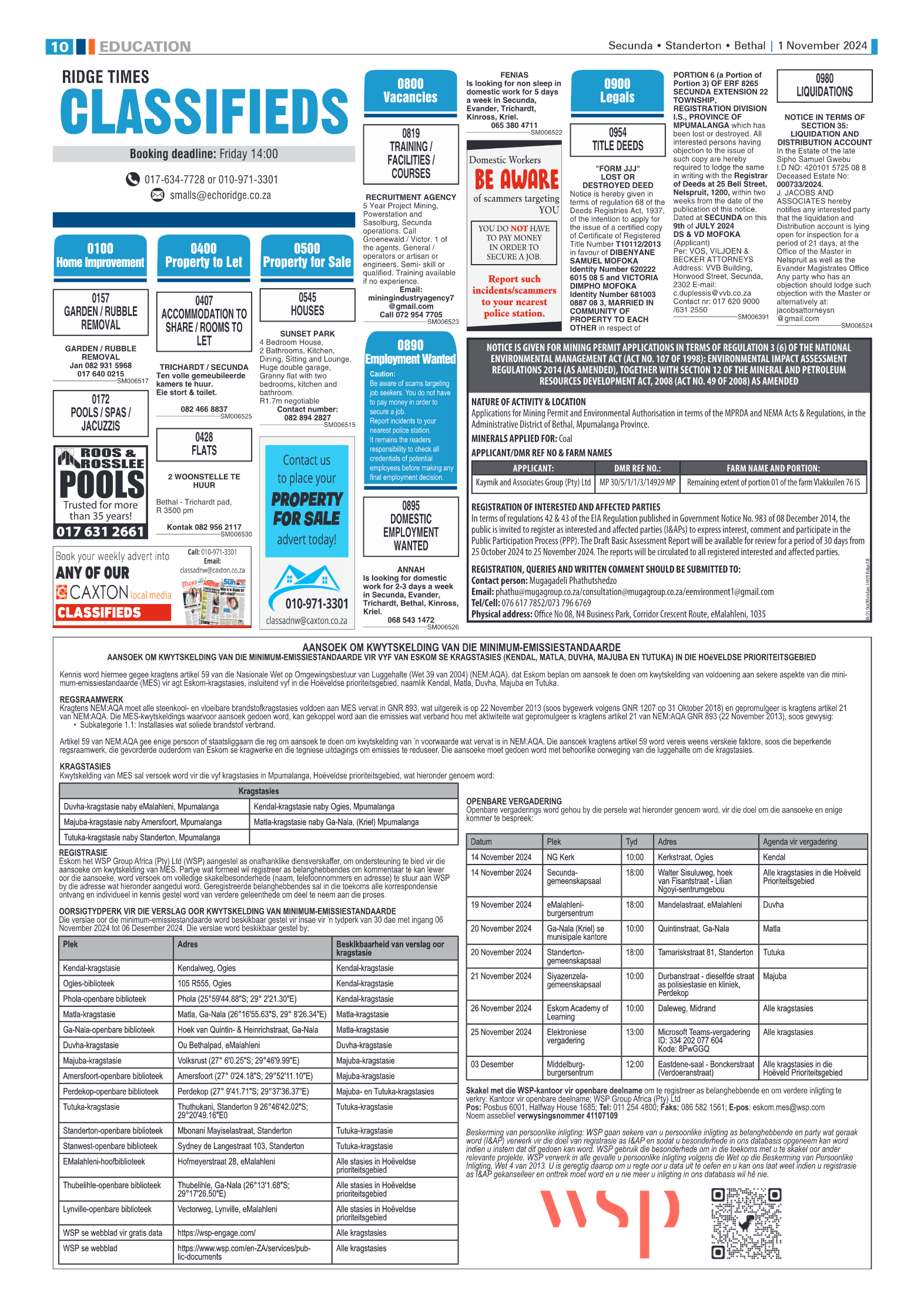Ridge Times 1 November 2024 page 10