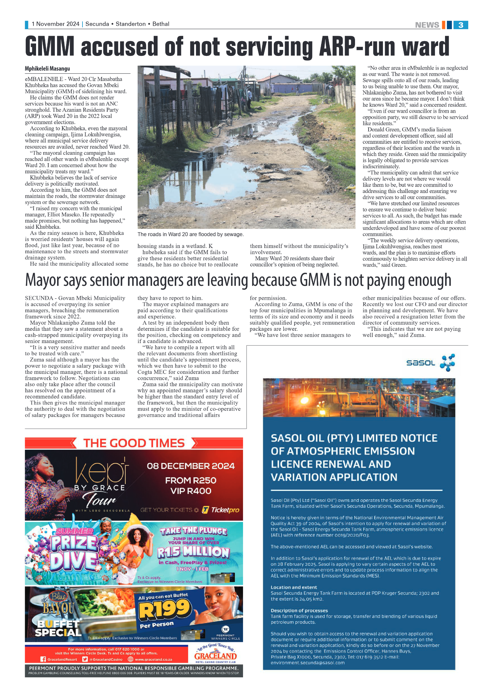 Ridge Times 1 November 2024 page 3