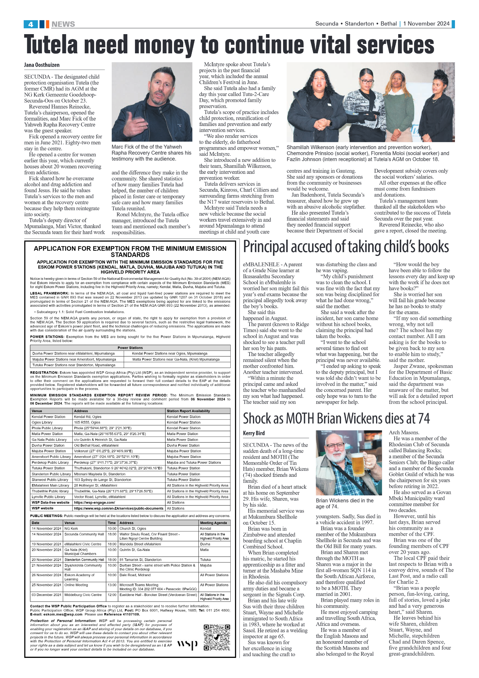 Ridge Times 1 November 2024 page 4