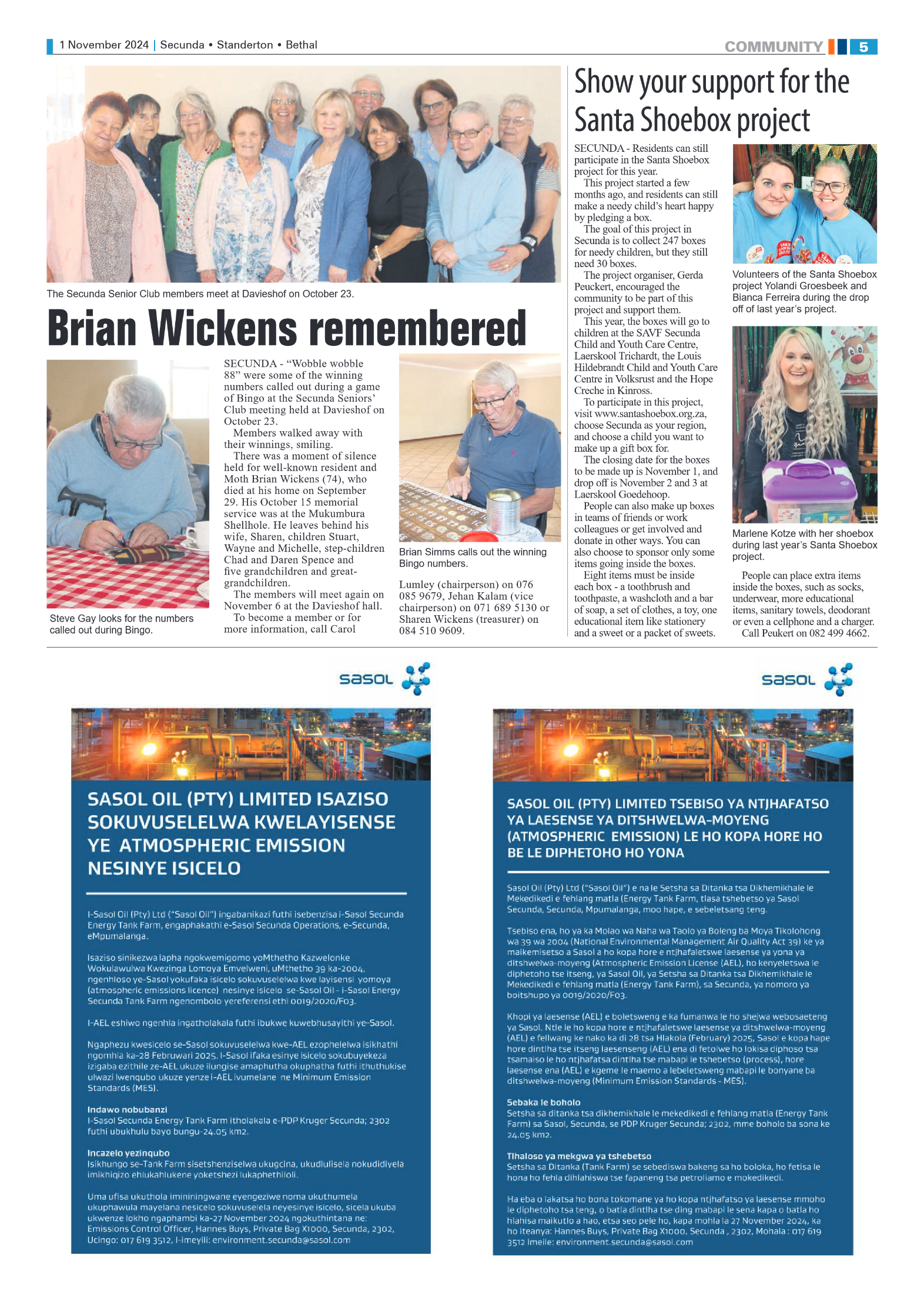 Ridge Times 1 November 2024 page 5
