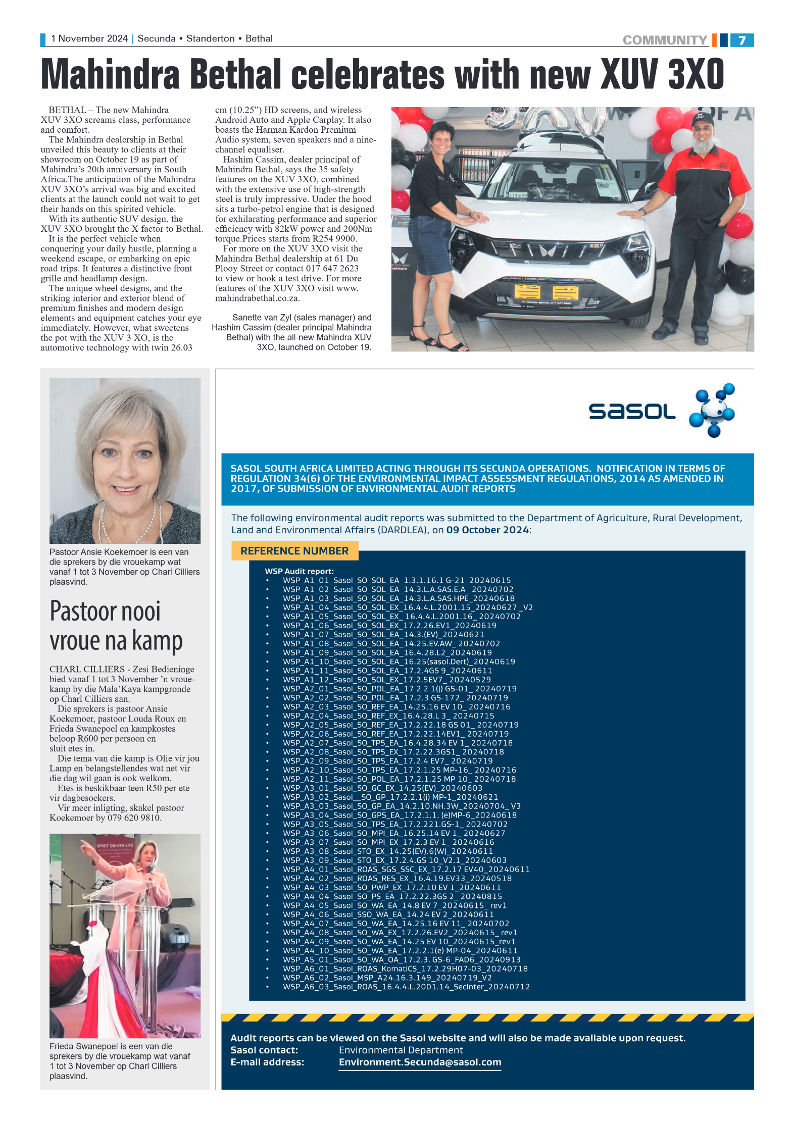 Ridge Times 1 November 2024 page 7