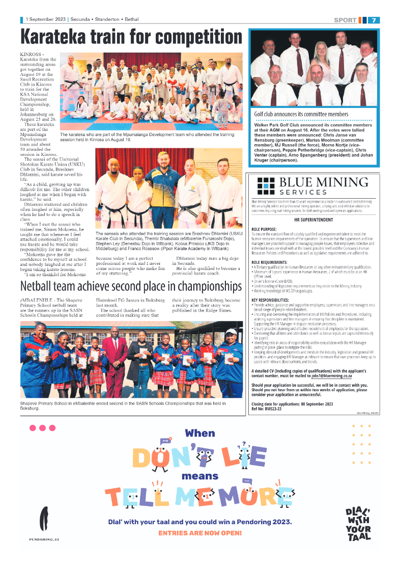 Ridge Times 1 September 2023 page 7