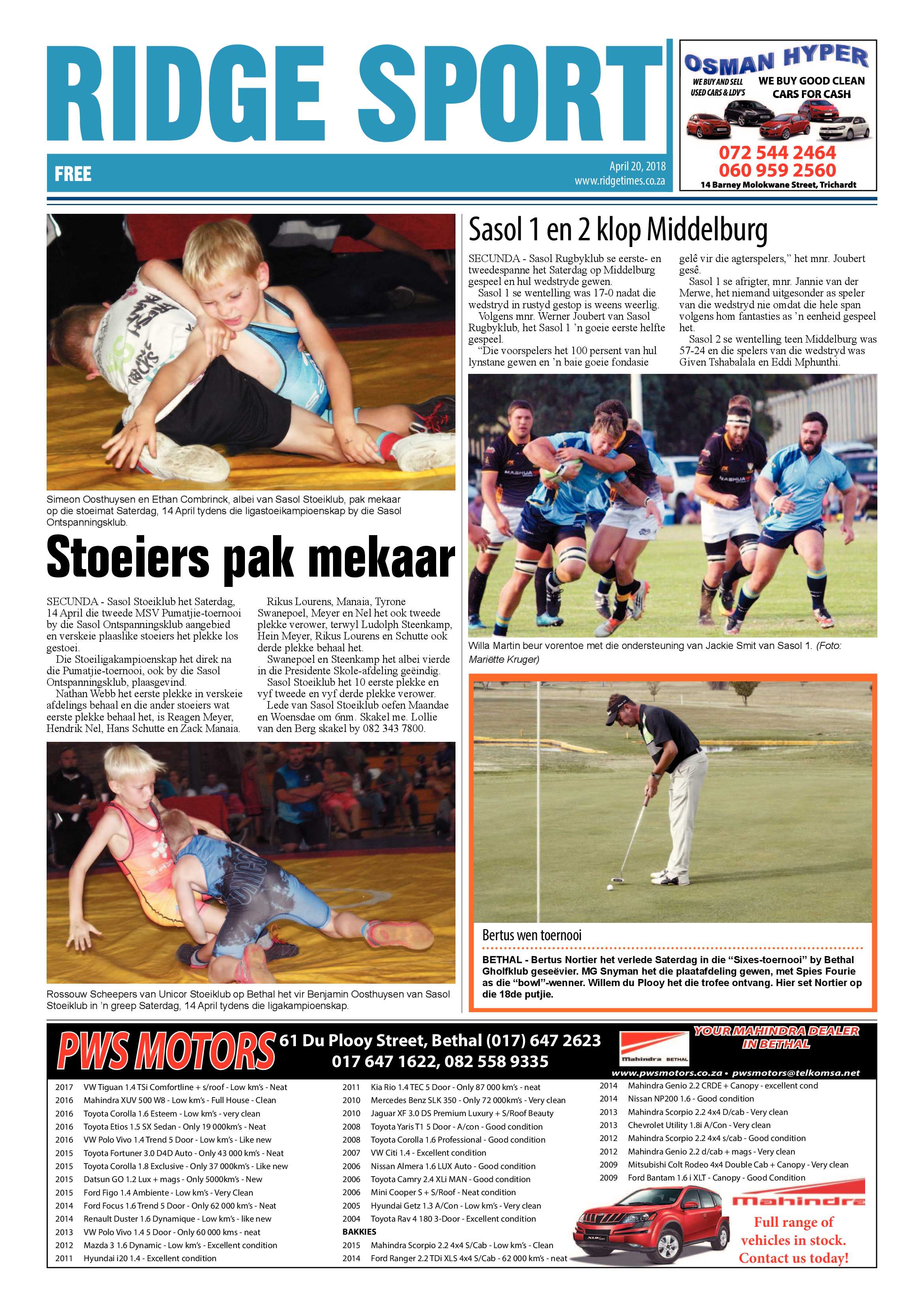 Ridge Times 20 April 2018 page 18