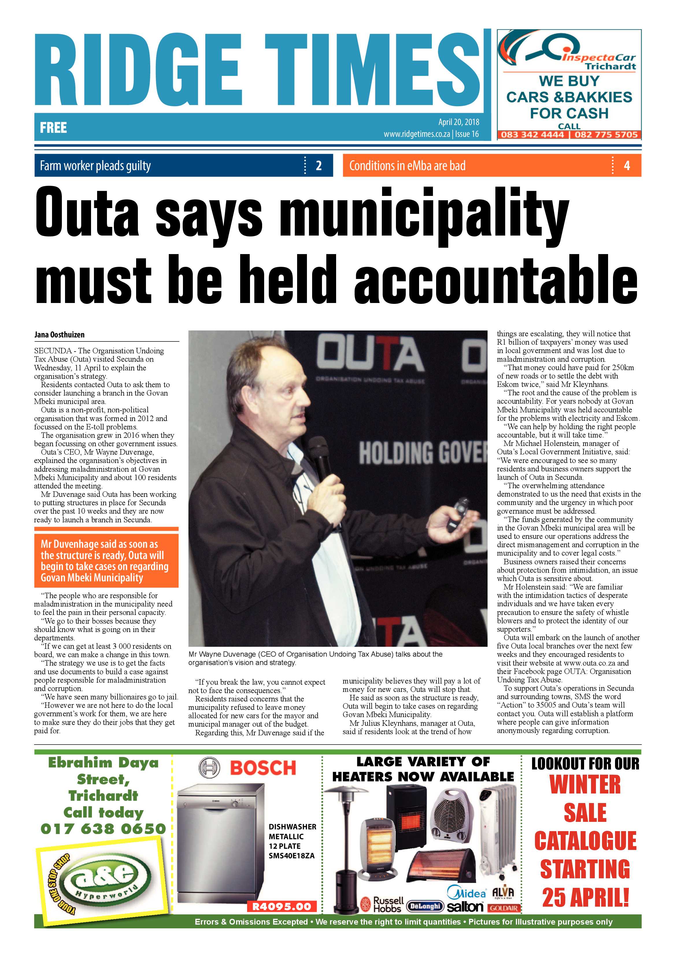 Ridge Times 20 April 2018 page 3