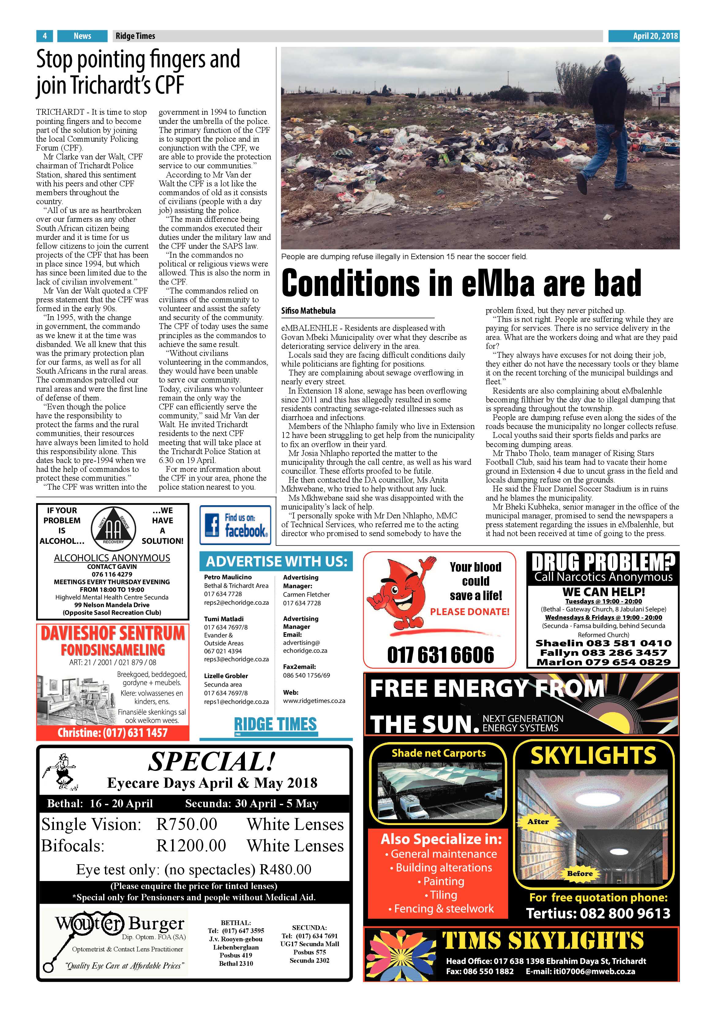 Ridge Times 20 April 2018 page 6